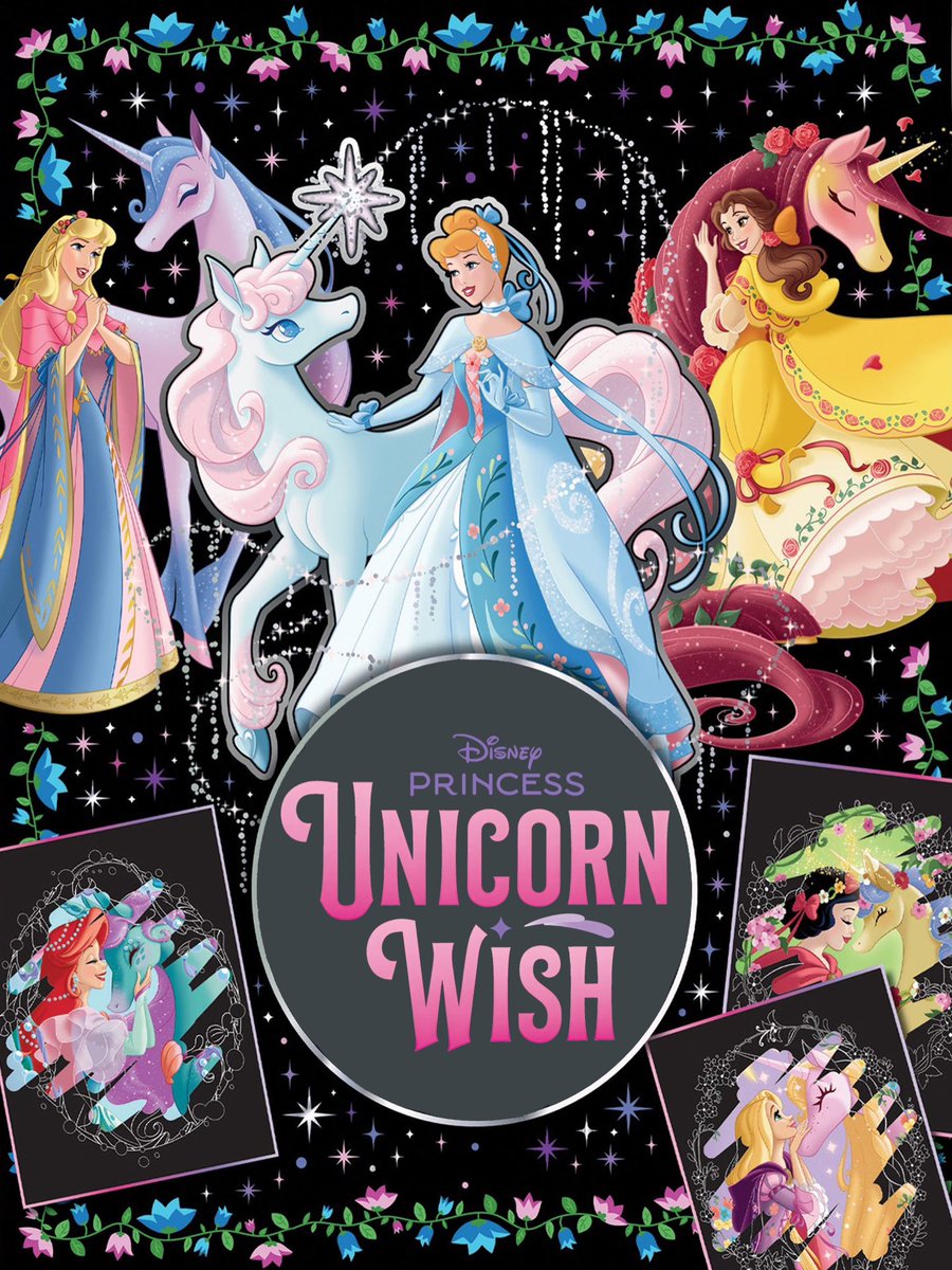 almanaquedisney's tweet photo. LINDAS! Nova arte oficial das Princesas Disney e seus unicórnios como parte da nova linha de produtos ‘Unicorn Wish’. 🦄 https://t.co/6TvfTX3U2w