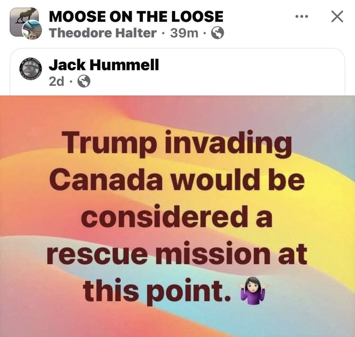 AriellaSan284's tweet photo. @Dave25126682 @kevincorke Can’t wait to see who he has in mind to defend Canada on the front line 😂😂
I like this meme. It’s bang on. https://t.co/G0qa7tEVYS