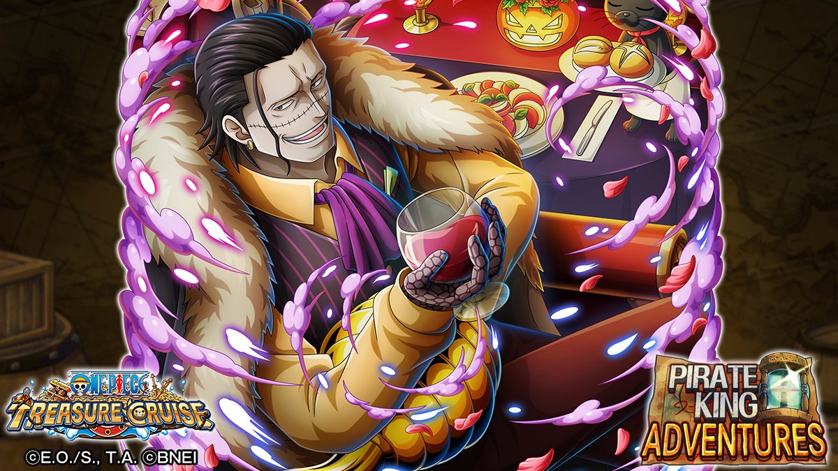 ONE_PIECE_TC's tweet photo. Nakama, 

Get ready! The Pirate King Adventures is here! 👑

Take part and recruit Crocodile to your crew and get Skulls to Super-Evolve him! 

#ONEPIECE #OPTC https://t.co/Phhl5mx77z