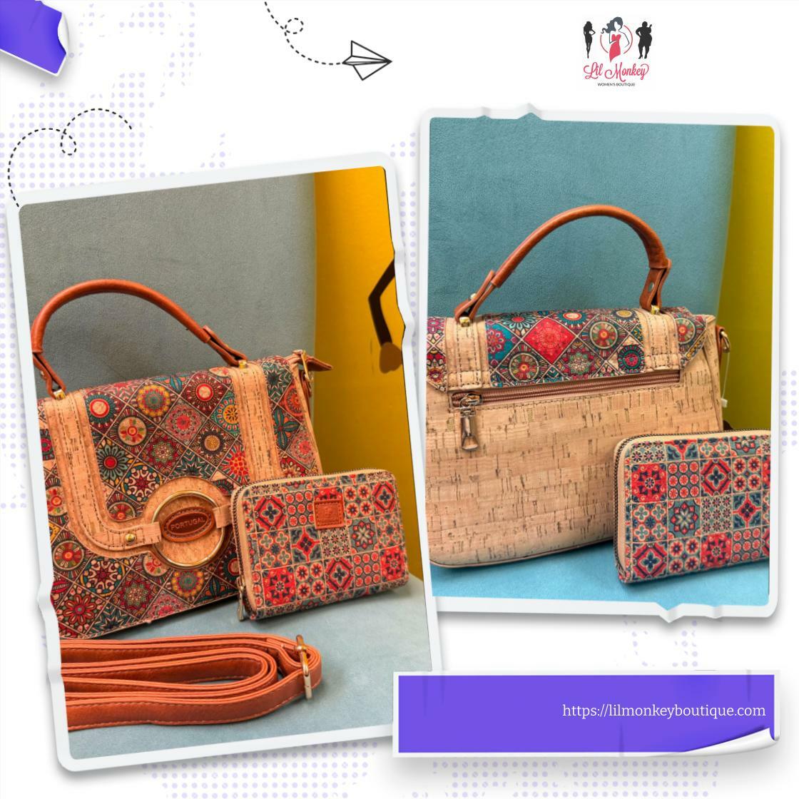 LilMonkeyWaco's tweet photo. 🌟 Elevate your style with Becky’s Portugal Finds! 🇵🇹 Grab this *Genuine Cork Handbag + Matching Wallet Set* for just $74.99! 🌿✨ Perfect for any occasion! 💼💖 Visit my Instagram bio for shop link #StyleWithPurpose #EcoFashion https://t.co/5vIhrvAwek