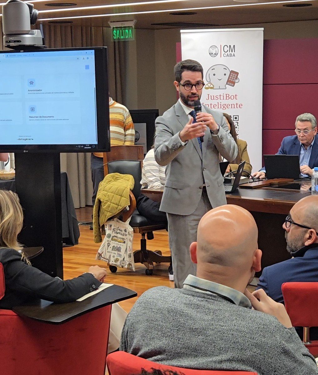 iJudicial's tweet photo. Primera  jornada de capacitación “Buenas Prácticas para el Uso de Inteligencia Artificial” destinada a trabajadores del Fuero Contencioso Administrativo, Tributario y de Relaciones de Consumo. https://t.co/b6NBXccZXZ