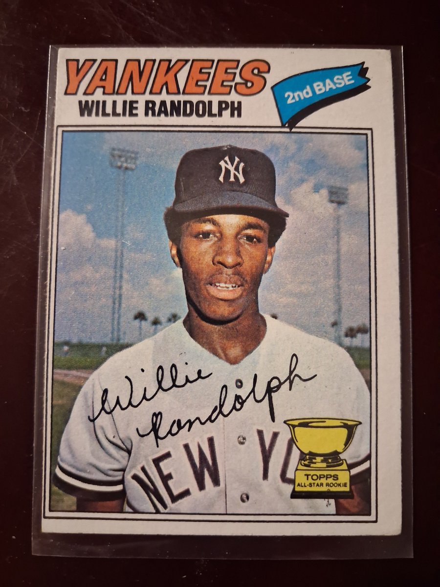 CPFJAYpt2's tweet photo. #RandomCardILove
1977 Topps #359 Willie Randolph
Because Willie.
Because 77 was an astounding set.
Because 13 years a Yankee out of 18 MLB years
Because back to back titles against the Dodgers
Because ESPN analyst.
Because coach for 17 years.
And more... https://t.co/AKPqf17XYt