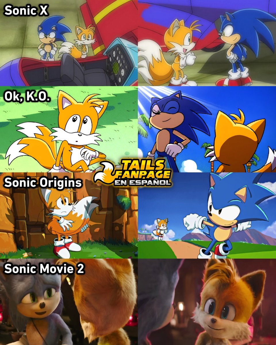 TailsFanpage's tweet photo. Existen varias versiones de cómo se conocieron Sonic y Tails. Aquí solo por mencionar algunas. 🦔🦊

Aunque cada serie, juego o película lo cuenta a su manera, siempre será agradable ver el comienzo de esta hermosa amistad. 🥹💕 https://t.co/2VfFzunw7B