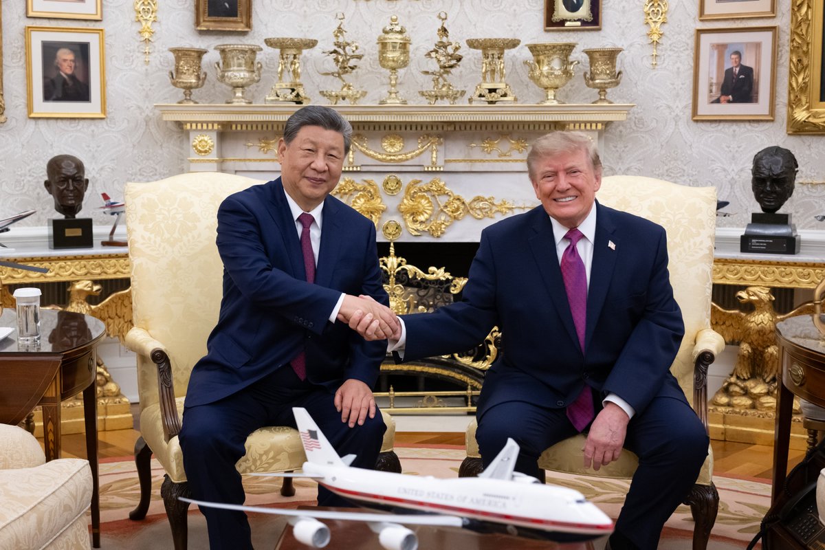 ZhaiXiang5's tweet photo. China has now released its official press release of today's Xi-Trump meeting at the White House. At the moment, the US side's press release is not out yet.

I read the Chinese version as soon as it came out. It is not particularly long, but it is surprisingly dense. And one thing stood out to me:

Beijing is not simply talking about "cooperation." It is laying out a framework for how China and the United States can compete and win together. 

And the structure of Xi's remarks is revealing:

Trade: cooperate.
AI: compete, but cooperate.
Taiwan: red lines.

Read together with the written statement Xi issued upon arriving in Washington yesterday, today's readout may offer the clearest explanation yet of what Beijing means by a "constructive relationship of strategic stability."

Here is how I read it.

As in my previous posts, the italicized text comes from the Chinese official release, the bolded text highlights key points, and everything else is my analysis.

-- Xi pointed out that the exchange of visits between the heads of state of China and the United States in less than half a year is unprecedented in the history of China-US relations. President Trump and I have maintained communication through various channels and have jointly been steering the great ship of China-US relationship. In May this year, President Trump and I jointly agreed to work toward building a constructive China-US relationship of strategic stability. The new vision reflects the realities of China-US ties, embodies our aspirations for the future, and represents an important step toward finding the right way for the two countries to get along with each other.
We need to work toward a relationship featuring cooperation as the mainstay, competition with bounds, manageable differences, and promises of peace, so as to find the right way for two major countries to coexist.
China and the United States should, and fully can, achieve mutual benefit and win-win results through practical cooperation, help each other succeed through healthy competition, properly manage differences by seeking common ground while respecting differences, and build peace by fostering mutual trust, so that a constructive China-US relationship of strategic stability can better benefit the two peoples and people around the world.

There is a lot packed into these three paragraphs.

First, the reference to the "unprecedented" frequency of leader-level exchanges is notable. Xi's framing moves from his personal communication with Trump, to sustained communication between the two presidents, and then to something much larger: a mechanism for stabilizing the bilateral relationship itself.

Then comes the metaphor of the "great ship."

This is not new. Xi has used the ship metaphor in previous meetings or phone calls with Trump. 

A ship this large does not turn quickly. And if it veers badly off course, the consequences can be enormous.
I think the stage on which this "ship" is sailing is the broader Pacific. The ship may encounter storms and rough seas, but the two countries' top leaders are presenting themselves as jointly responsible for keeping it on course. 

And then there is a phrase that appears twice:
"finding the right way."

I don't think that repetition is accidental. Beijing is trying to define what coexistence between two competing major powers should actually look like.

And the next sentence gives us the formula:

"cooperation as the mainstay, competition with bounds, manageable differences, and promises of peace" was already included in Xi's statement after arriving in the United States the day before. It provides a concrete framework for managing the competition and building this new type of relationship.

In many ways, this is an attempt to answer a question that has long complicated China-US relations: Do China and the United States have to choose between cooperation and confrontation?

Beijing's answer is no. And more importantly, it is beginning to spell out what that alternative might look like.

-- Xi stressed that the economic and trade teams of the two countries held a new round of consultations and reached a new joint arrangement, which is good news for industries and people of both countries, as well as the global economy. Cooperation is a two-way street. The stability of US-China economic and trade relations requires both sides to expand the list of cooperation, while shortening the list of problems. As long as the two sides uphold the spirit of equality, mutual respect and mutual benefit, a way out of problems can be found.
Xi expressed his hope that the two sides will work in the same direction, stay committed to the principle of mutual benefit and win-win cooperation, and promote the sustained, stable and sound development of China-US economic and trade relations.

And this is where the broader idea of "strategic stability" starts becoming concrete.

How do you prevent competition from turning into confrontation?

Beijing's answer begins with two lists:
The cooperation list.
The problem list.

In my view, expanding the cooperation means continually broadening the areas in which both sides can achieve tangible results. Reducing the problem list, meanwhile, means preventing new disputes from continuously piling onto the bilateral relationship.

This is very pragmatic to manage the relationship. The goal is not to build a relationship completely free of friction-that is clearly unrealistic.

The real goal is this:
To keep increasing the number of areas where the two sides can cooperate, while preventing disputes from expanding to the point where they overwhelm the entire bilateral relationship.

And that helps explain why Xi repeatedly emphasizes equality, mutual respect, and mutual benefit.

In addition, the phrase "cooperation is a two-way street" carries a significant message: Beijing is signaling that it is willing to cooperate, but it does not believe strategic stability can be built by China alone.

One side cannot keep extending the cooperation list if the other side keeps extending the problem list.

Meaningful progress requires both sides to engage, compromise, and reciprocate.

-- Xi said that while China and the United States, as both major powers in AI, compete in AI, they have even more reasons to cooperate. The two sides should leverage respective strengths in AI rather than guarding against each other. We can continue to engage in dialogue on AI, exchange views on its risks and benefits, and work together to prevent the misuse and abuse of AI. The two sides should maintain human control over AI technologies, uphold a people-centered approach and the principle of using AI for good, and ensure that AI serves human progress.

What happens when an issue belongs on both lists at the same time? That is where AI becomes particularly interesting.

The AI competition between the two countries are obvious. But the risks of AI do not respect national borders.

Misuse, loss of human control, safety risks, and broader questions of governance cannot necessarily be contained within China or the United States alone. Two countries can compete fiercely over who develops the most advanced AI systems while still sharing an interest in preventing those systems from creating risks neither side can control.

This is why Xi said the two countries have even more reasons to cooperate. And the remark also echoes President Trump's statement on social media that he would discuss "super intelligence" today.

Trade is about expanding the cooperation list. AI sits on both lists. But Taiwan is different. Let's move on.

-- Xi stressed that the Chinese side's position on safeguarding national reunification and territorial integrity is clear-cut.
It is hoped that the US side will adhere to the correct position of opposing "Taiwan independence," and handle the Taiwan question with caution, so as to lay a solid foundation for China-US strategic cooperation and the development of bilateral relations.

The Taiwan question finally came into focus. It's different from the previous topics.

There had previously been speculation in the United States that Xi's asking Trump to stop arms sales to Taiwan based on the 1982 US-China Communique. I do not know whether that report was accurate. But the language of the communique is quite explicit:

"Having in mind the foregoing statements of both sides, the United States Government states that it does not seek to carry out a long-term policy of arms sales to Taiwan, that its arms sales to Taiwan will not exceed, either in qualitative or in quantitative terms, the level of those supplied in recent years since the establishment of diplomatic relations between the United States and China, and that it intends gradually to reduce its sale of arms to Taiwan, leading, over a period of time, to a final resolution. "

Clearly, 44 years is long enough to qualify as a long term. Yet US policy has failed to follow through on the promise made in that document.

Looking at the structure of Xi's remarks, Taiwan has surely been placed within the boundaries of strategic stability.

After outlining substantial areas for cooperation, the Chinese side is also sending Washington a clear message:
Strategic stability does not mean stability without red lines.

-- Trump said that the state visit of Xi to the United States is a great visit. China and the United States are both major countries, and he and Xi are good friends who maintain in-depth and close communication. The US-China relations will surely be handled well under the leadership of the two heads of state.
The latest round of economic and trade consultations between teams of both countries achieved new outcomes, and both sides should continue dialogue to reach a better agreement. Artificial intelligence concerns the future of humanity, and China and the United States should maintain dialogue and strengthen cooperation on this issue.

Trump's response, as presented in the Chinese readout, is notable for what it reinforces.

He described the visit as "great." This effectively signaled to the outside world that the meeting did not need to be portrayed as a tense, difficult, or deeply divided encounter.

Judging from the narrative presented in the Chinese readout, the two sides have established fairly clear areas of common ground on several fronts:
- High-level communication should continue.
- Economic and trade negotiations should continue.
- Dialogue on AI should continue.
- The overall stability of bilateral relations needs to be maintained.

At the same time, it is equally important to note that Trump's remarks were relatively broad and general, while Xi's remarks played a more substantial role in defining the broader framework of the relationship.

-- Both heads of state also exchanged views on major international and regional issues including the Middle East situation, Ukraine crisis and Korean Peninsula.
The two leaders also confirmed that the two countries will support each other in hosting the 2026 APEC Economic Leaders' Meeting and the G20 Leaders' Summit.

I would not pass over this final section too quickly.

The Middle East. Ukraine. The Korean Peninsula.

None of these issues is simply about China-US bilateral relations.

Their inclusion reminds us that the relationship between Washington and Beijing does not exist in isolation. China and the United States are permanent members of the United Nations Security Council, two of the world's largest economies, and leading technological powers. Whether they can maintain channels of communication therefore has implications far beyond trade, technology, or Taiwan. Both are deeply embedded in a broader multilateral system.

The immediate references to the APEC Economic Leaders' Meeting in China's Shenzhen and the G20 Leaders' Summit in America's Miami reinforce that point. They place the bilateral relationship in a wider context: even as China and the United States compete with each other, they must also continue engaging within institutions and forums where their decisions affect countries far beyond their own.

How will Beijing and Washington manage the competition in a healthy way? When the cooperation list and the problem list are both on the table, which one will Washington choose to make longer?

There is no answer to that question tonight.

What comes next will.