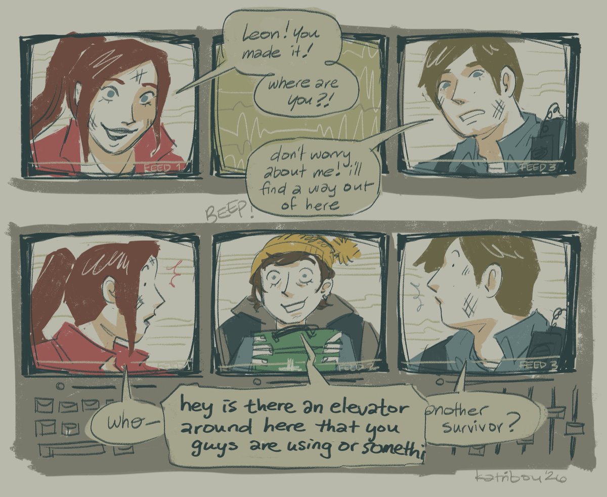 katribou's tweet photo. i never tire of this drake and josh visual gag #residentevil https://t.co/QCxFsFMeVh