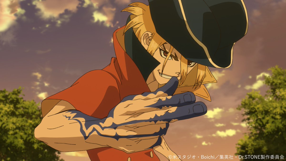 DrSTONE_exh's tweet photo. ━━━━━━━━━━━━━━━━ 🚀
TVアニメ「Dr.STONE」展 開催記念
　     ストーリーを振り返り!!
🧪━━━━━━━━━━━━━━━

🧪第４期１８話 「DIAMOND HEART」🧪
南米横断ウルトラレースを制し、ついに石化光線の爆心地へと辿り着いた千空たち。そこには、大量の石化装置が眠る、悍ましくも美しい光景が広がっていた。数千年前に降り注いだ敵意の塊に息をのむコハクたち。既にエネルギー切れの石化装置を大量にゲットした千空は、早速、ゼノと共に科学分析をスタート！一方、スタンリーたちの魔の手は刻一刻と迫っていて……。

「んならよ これヤベーほど 船に貼っちまえばいいじゃねえか」

🗨️この話数で好きなシーンは？
コメントや引用リポストで教えてください🪨

TVアニメ「Dr.STONE」展は2026年12月より東京で開催予定✨
#DrSTONE