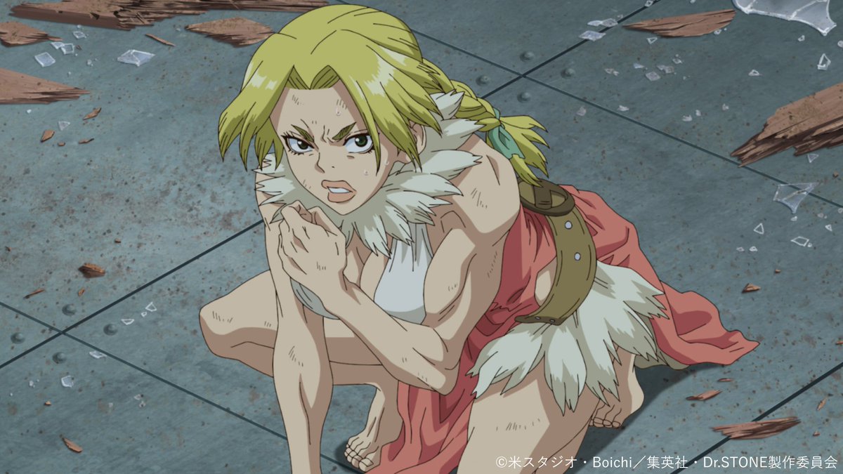 DrSTONE_exh's tweet photo. ━━━━━━━━━━━━━━━━ 🚀
TVアニメ「Dr.STONE」展 開催記念
　     ストーリーを振り返り!!
🧪━━━━━━━━━━━━━━━

🧪第４期１８話 「DIAMOND HEART」🧪
南米横断ウルトラレースを制し、ついに石化光線の爆心地へと辿り着いた千空たち。そこには、大量の石化装置が眠る、悍ましくも美しい光景が広がっていた。数千年前に降り注いだ敵意の塊に息をのむコハクたち。既にエネルギー切れの石化装置を大量にゲットした千空は、早速、ゼノと共に科学分析をスタート！一方、スタンリーたちの魔の手は刻一刻と迫っていて……。

「んならよ これヤベーほど 船に貼っちまえばいいじゃねえか」

🗨️この話数で好きなシーンは？
コメントや引用リポストで教えてください🪨

TVアニメ「Dr.STONE」展は2026年12月より東京で開催予定✨
#DrSTONE