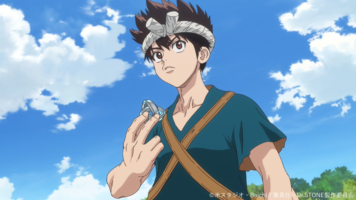 DrSTONE_exh's tweet photo. ━━━━━━━━━━━━━━━━ 🚀
TVアニメ「Dr.STONE」展 開催記念
　     ストーリーを振り返り!!
🧪━━━━━━━━━━━━━━━

🧪第４期１８話 「DIAMOND HEART」🧪
南米横断ウルトラレースを制し、ついに石化光線の爆心地へと辿り着いた千空たち。そこには、大量の石化装置が眠る、悍ましくも美しい光景が広がっていた。数千年前に降り注いだ敵意の塊に息をのむコハクたち。既にエネルギー切れの石化装置を大量にゲットした千空は、早速、ゼノと共に科学分析をスタート！一方、スタンリーたちの魔の手は刻一刻と迫っていて……。

「んならよ これヤベーほど 船に貼っちまえばいいじゃねえか」

🗨️この話数で好きなシーンは？
コメントや引用リポストで教えてください🪨

TVアニメ「Dr.STONE」展は2026年12月より東京で開催予定✨
#DrSTONE