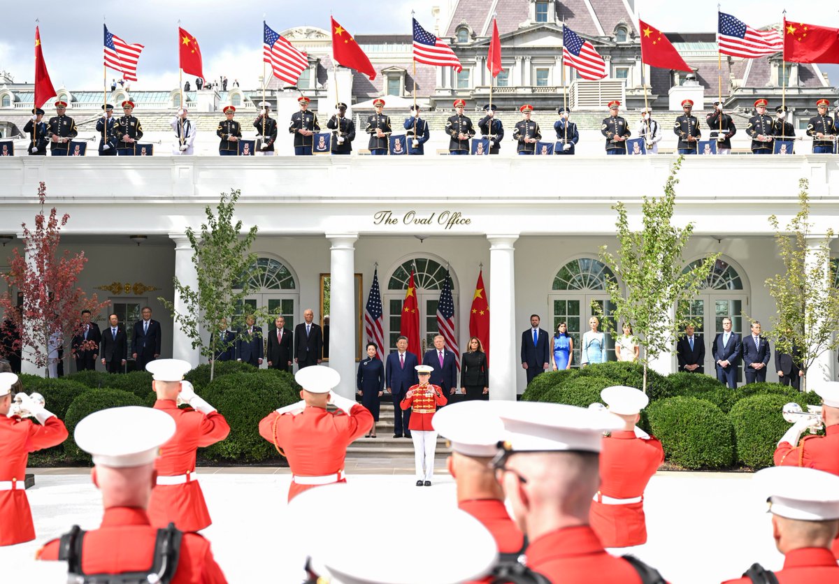 ZhaiXiang5's tweet photo. China has now released its official press release of today's Xi-Trump meeting at the White House. At the moment, the US side's press release is not out yet.

I read the Chinese version as soon as it came out. It is not particularly long, but it is surprisingly dense. And one thing stood out to me:

Beijing is not simply talking about "cooperation." It is laying out a framework for how China and the United States can compete and win together. 

And the structure of Xi's remarks is revealing:

Trade: cooperate.
AI: compete, but cooperate.
Taiwan: red lines.

Read together with the written statement Xi issued upon arriving in Washington yesterday, today's readout may offer the clearest explanation yet of what Beijing means by a "constructive relationship of strategic stability."

Here is how I read it.

As in my previous posts, the italicized text comes from the Chinese official release, the bolded text highlights key points, and everything else is my analysis.

-- Xi pointed out that the exchange of visits between the heads of state of China and the United States in less than half a year is unprecedented in the history of China-US relations. President Trump and I have maintained communication through various channels and have jointly been steering the great ship of China-US relationship. In May this year, President Trump and I jointly agreed to work toward building a constructive China-US relationship of strategic stability. The new vision reflects the realities of China-US ties, embodies our aspirations for the future, and represents an important step toward finding the right way for the two countries to get along with each other.
We need to work toward a relationship featuring cooperation as the mainstay, competition with bounds, manageable differences, and promises of peace, so as to find the right way for two major countries to coexist.
China and the United States should, and fully can, achieve mutual benefit and win-win results through practical cooperation, help each other succeed through healthy competition, properly manage differences by seeking common ground while respecting differences, and build peace by fostering mutual trust, so that a constructive China-US relationship of strategic stability can better benefit the two peoples and people around the world.

There is a lot packed into these three paragraphs.

First, the reference to the "unprecedented" frequency of leader-level exchanges is notable. Xi's framing moves from his personal communication with Trump, to sustained communication between the two presidents, and then to something much larger: a mechanism for stabilizing the bilateral relationship itself.

Then comes the metaphor of the "great ship."

This is not new. Xi has used the ship metaphor in previous meetings or phone calls with Trump. 

A ship this large does not turn quickly. And if it veers badly off course, the consequences can be enormous.
I think the stage on which this "ship" is sailing is the broader Pacific. The ship may encounter storms and rough seas, but the two countries' top leaders are presenting themselves as jointly responsible for keeping it on course. 

And then there is a phrase that appears twice:
"finding the right way."

I don't think that repetition is accidental. Beijing is trying to define what coexistence between two competing major powers should actually look like.

And the next sentence gives us the formula:

"cooperation as the mainstay, competition with bounds, manageable differences, and promises of peace" was already included in Xi's statement after arriving in the United States the day before. It provides a concrete framework for managing the competition and building this new type of relationship.

In many ways, this is an attempt to answer a question that has long complicated China-US relations: Do China and the United States have to choose between cooperation and confrontation?

Beijing's answer is no. And more importantly, it is beginning to spell out what that alternative might look like.

-- Xi stressed that the economic and trade teams of the two countries held a new round of consultations and reached a new joint arrangement, which is good news for industries and people of both countries, as well as the global economy. Cooperation is a two-way street. The stability of US-China economic and trade relations requires both sides to expand the list of cooperation, while shortening the list of problems. As long as the two sides uphold the spirit of equality, mutual respect and mutual benefit, a way out of problems can be found.
Xi expressed his hope that the two sides will work in the same direction, stay committed to the principle of mutual benefit and win-win cooperation, and promote the sustained, stable and sound development of China-US economic and trade relations.

And this is where the broader idea of "strategic stability" starts becoming concrete.

How do you prevent competition from turning into confrontation?

Beijing's answer begins with two lists:
The cooperation list.
The problem list.

In my view, expanding the cooperation means continually broadening the areas in which both sides can achieve tangible results. Reducing the problem list, meanwhile, means preventing new disputes from continuously piling onto the bilateral relationship.

This is very pragmatic to manage the relationship. The goal is not to build a relationship completely free of friction-that is clearly unrealistic.

The real goal is this:
To keep increasing the number of areas where the two sides can cooperate, while preventing disputes from expanding to the point where they overwhelm the entire bilateral relationship.

And that helps explain why Xi repeatedly emphasizes equality, mutual respect, and mutual benefit.

In addition, the phrase "cooperation is a two-way street" carries a significant message: Beijing is signaling that it is willing to cooperate, but it does not believe strategic stability can be built by China alone.

One side cannot keep extending the cooperation list if the other side keeps extending the problem list.

Meaningful progress requires both sides to engage, compromise, and reciprocate.

-- Xi said that while China and the United States, as both major powers in AI, compete in AI, they have even more reasons to cooperate. The two sides should leverage respective strengths in AI rather than guarding against each other. We can continue to engage in dialogue on AI, exchange views on its risks and benefits, and work together to prevent the misuse and abuse of AI. The two sides should maintain human control over AI technologies, uphold a people-centered approach and the principle of using AI for good, and ensure that AI serves human progress.

What happens when an issue belongs on both lists at the same time? That is where AI becomes particularly interesting.

The AI competition between the two countries are obvious. But the risks of AI do not respect national borders.

Misuse, loss of human control, safety risks, and broader questions of governance cannot necessarily be contained within China or the United States alone. Two countries can compete fiercely over who develops the most advanced AI systems while still sharing an interest in preventing those systems from creating risks neither side can control.

This is why Xi said the two countries have even more reasons to cooperate. And the remark also echoes President Trump's statement on social media that he would discuss "super intelligence" today.

Trade is about expanding the cooperation list. AI sits on both lists. But Taiwan is different. Let's move on.

-- Xi stressed that the Chinese side's position on safeguarding national reunification and territorial integrity is clear-cut.
It is hoped that the US side will adhere to the correct position of opposing "Taiwan independence," and handle the Taiwan question with caution, so as to lay a solid foundation for China-US strategic cooperation and the development of bilateral relations.

The Taiwan question finally came into focus. It's different from the previous topics.

There had previously been speculation in the United States that Xi's asking Trump to stop arms sales to Taiwan based on the 1982 US-China Communique. I do not know whether that report was accurate. But the language of the communique is quite explicit:

"Having in mind the foregoing statements of both sides, the United States Government states that it does not seek to carry out a long-term policy of arms sales to Taiwan, that its arms sales to Taiwan will not exceed, either in qualitative or in quantitative terms, the level of those supplied in recent years since the establishment of diplomatic relations between the United States and China, and that it intends gradually to reduce its sale of arms to Taiwan, leading, over a period of time, to a final resolution. "

Clearly, 44 years is long enough to qualify as a long term. Yet US policy has failed to follow through on the promise made in that document.

Looking at the structure of Xi's remarks, Taiwan has surely been placed within the boundaries of strategic stability.

After outlining substantial areas for cooperation, the Chinese side is also sending Washington a clear message:
Strategic stability does not mean stability without red lines.

-- Trump said that the state visit of Xi to the United States is a great visit. China and the United States are both major countries, and he and Xi are good friends who maintain in-depth and close communication. The US-China relations will surely be handled well under the leadership of the two heads of state.
The latest round of economic and trade consultations between teams of both countries achieved new outcomes, and both sides should continue dialogue to reach a better agreement. Artificial intelligence concerns the future of humanity, and China and the United States should maintain dialogue and strengthen cooperation on this issue.

Trump's response, as presented in the Chinese readout, is notable for what it reinforces.

He described the visit as "great." This effectively signaled to the outside world that the meeting did not need to be portrayed as a tense, difficult, or deeply divided encounter.

Judging from the narrative presented in the Chinese readout, the two sides have established fairly clear areas of common ground on several fronts:
- High-level communication should continue.
- Economic and trade negotiations should continue.
- Dialogue on AI should continue.
- The overall stability of bilateral relations needs to be maintained.

At the same time, it is equally important to note that Trump's remarks were relatively broad and general, while Xi's remarks played a more substantial role in defining the broader framework of the relationship.

-- Both heads of state also exchanged views on major international and regional issues including the Middle East situation, Ukraine crisis and Korean Peninsula.
The two leaders also confirmed that the two countries will support each other in hosting the 2026 APEC Economic Leaders' Meeting and the G20 Leaders' Summit.

I would not pass over this final section too quickly.

The Middle East. Ukraine. The Korean Peninsula.

None of these issues is simply about China-US bilateral relations.

Their inclusion reminds us that the relationship between Washington and Beijing does not exist in isolation. China and the United States are permanent members of the United Nations Security Council, two of the world's largest economies, and leading technological powers. Whether they can maintain channels of communication therefore has implications far beyond trade, technology, or Taiwan. Both are deeply embedded in a broader multilateral system.

The immediate references to the APEC Economic Leaders' Meeting in China's Shenzhen and the G20 Leaders' Summit in America's Miami reinforce that point. They place the bilateral relationship in a wider context: even as China and the United States compete with each other, they must also continue engaging within institutions and forums where their decisions affect countries far beyond their own.

How will Beijing and Washington manage the competition in a healthy way? When the cooperation list and the problem list are both on the table, which one will Washington choose to make longer?

There is no answer to that question tonight.

What comes next will.