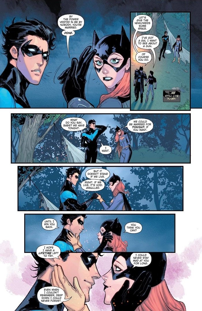 Circusbirdboy48's tweet photo. Of all the 100 love interests Batman has why do mfs insist in shipping him with the girl he took to trick or treat with his son, the girl he married his son to, the girl he mentored as a child??? https://t.co/hQTuTv9Hi0