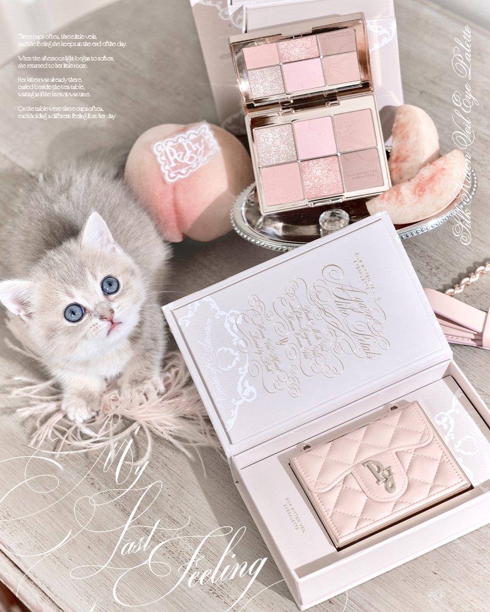 lipsjp's tweet photo. Peonyから新作アイパレットが登場🐈🎀
まろやかなミルクカラーをベースに、宝石のようなきらめきを楽しめる3色のアイパレット💗✨
2種のグリッターとしっとりとした質感で、ベースから涙袋までこれひとつで完成🪄
10月2日(金)20:00より公式オンラインストアにて発売🌟 https://t.co/ZQzBLOXQi8