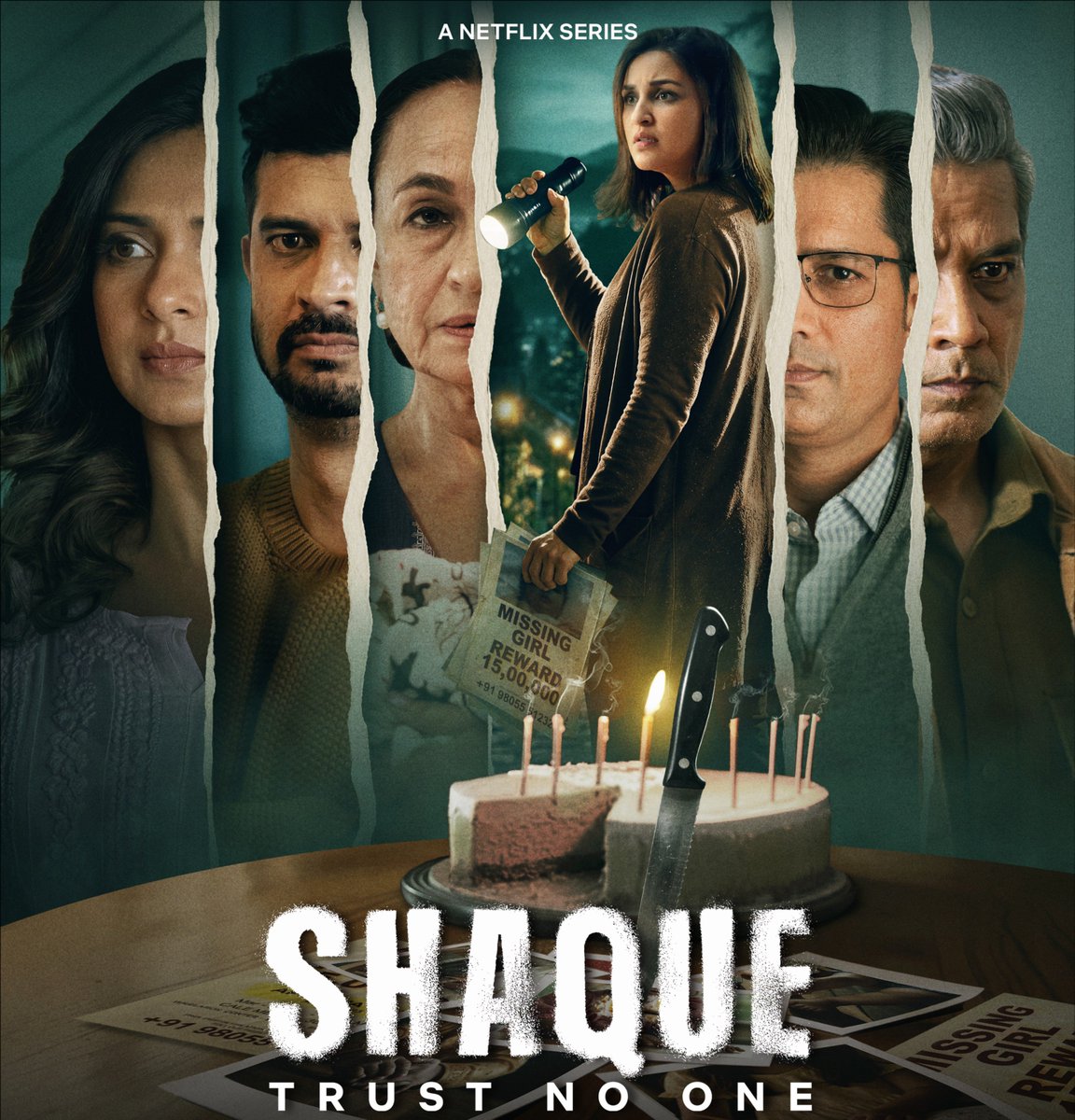 Cineprobe's tweet photo. #Shaque (Trust No One): A Tense, Multi-Layered Mystery That Swallows You Whole! 🕵️♀️🥵
#ShaqueReview | #Netflix | #ThrillerSeries
Rensil D'Silva turns the misty, quiet hills of Shimla into a claustrophobic maze of secrets, black magic, illegal surrogacy, and systemic betrayal. #Shaque: Trust No One isn't just a missing child procedural - it’s an unsettling deep-dive into maternal trauma, obsession, and how fast trust crumbles when everyone is hiding something.
THE AMBITION! 😳
The series opens on a devastating hook: a newborn abducted right out of the hospital ward. Jump eight years forward, and #ParineetiChopra (playing Anvita) delivers an utterly raw, hysterical, and haunting performance as a mother who refuses to move on. Branded a "witch" and dismissed by her own community due to her unyielding fixation on finding her daughter, Parineeti sheds all glamorous tropes to depict grief-driven paranoia at its absolute rawest.
The atmospheric world-building is top-tier. Supported by a stellar ensemble - #TahirRajBhasin, #SoniRazdan, #JenniferWinget, #AnupSoni, and #HarleenSethi - the show keeps you constantly guessing where the moral rot actually lies. Everyone operates in a cold, grey zone, ensuring the core tagline "#TrustNoOne" hits hard at every turn.
THE WEAKNESS! 🥺
Where the series falters is its sheer appetite for chaos. In trying to be an intense psychological thriller, a family melodrama, and a commentary on social taboos all at once, the narrative occasionally suffocates under the weight of too many subplots - ranging from infidelity and surrogacy to witchcraft and hallucinations.
Certain middle stretches drag as the plot throws curveballs just for shock value, slightly diluting the emotional weight of Anvita's search. A tighter edit could have turned this good pressure-cooker thriller into an absolute masterpiece.
CRAFT & VERDICT! 🙃
Shaque: Trust No One is a gripping, dark domestic thriller built for binge-watchers who love small-town mysteries with deep, psychological scars. While it occasionally overstuffs its runtime with excessive twists, Parineeti Chopra’s powerhouse lead performance and the eerie atmosphere make it worth every minute.
Atmospheric scale. Overloaded twists. High-intensity drama.
▪️ Watch: For #ParineetiChopra’s career-best emotional performance, a chilling Shimla backdrop, and a story that constantly keeps you second-guessing character motives.
▪️ Skip: If you prefer a straightforward, fast-paced investigation without heavy melodramatic subplots and dark, disturbing themes.
#CineProbe Rating: ⭐⭐⭐/5
One Line: #ShaqueTrustNoOne delivers a chilling, twist-heavy tale of maternal obsession that succeeds on raw performances, even when the plot threatens to boil over...
@NetflixIndia