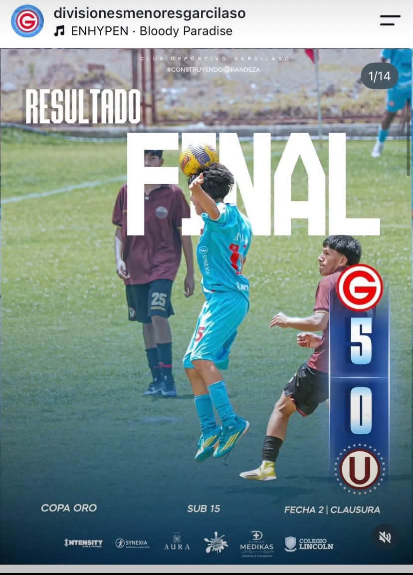 Ochante0801's tweet photo. DEPORTIVO GARCILASO 31- Universitario 0 https://t.co/turgwXBL9X