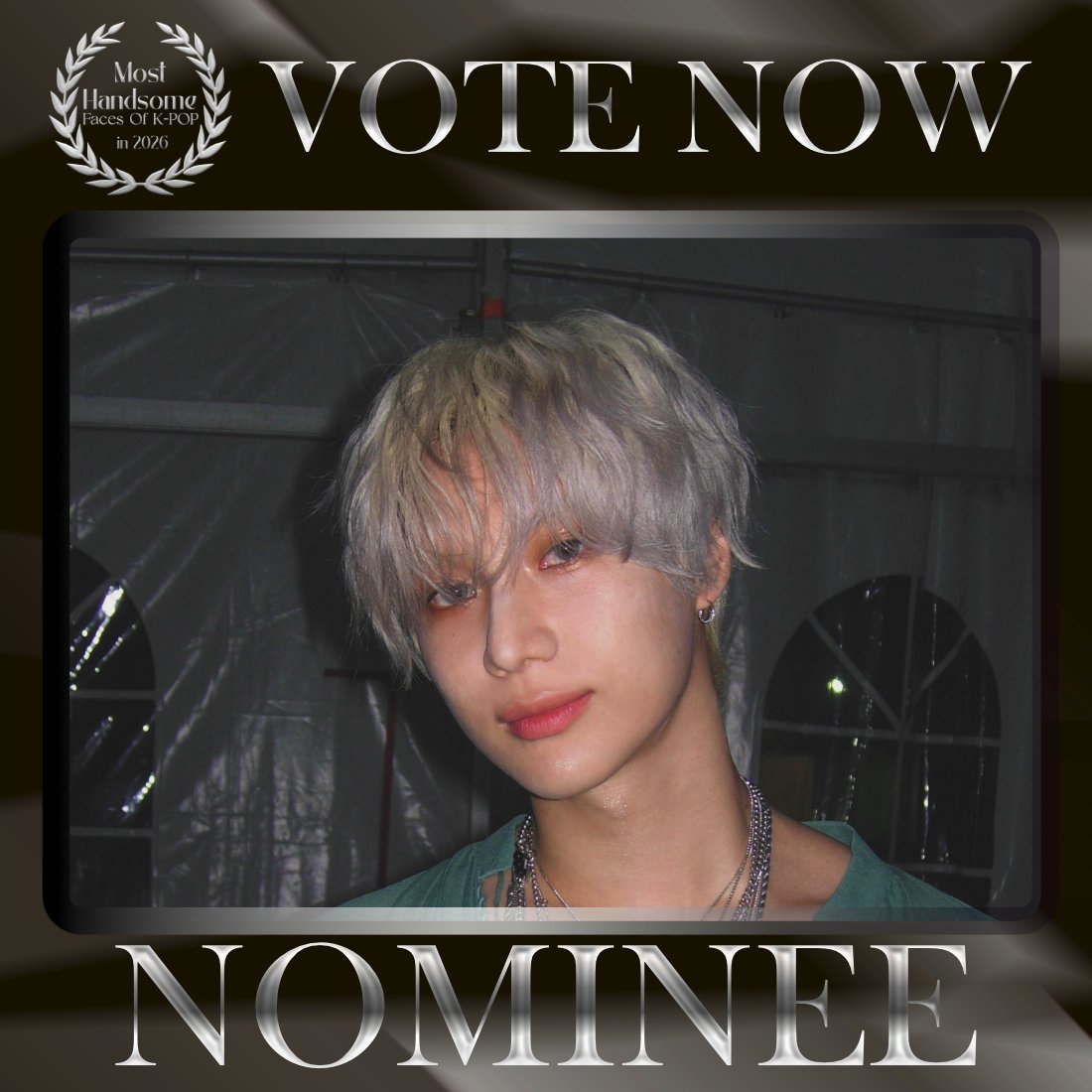 TOP100KPOP's tweet photo. TAEMIN (SHINEE) is nominated for Most Handsome Faces of K-POP in 2026.

👉 VOTE: https://t.co/KQkXdYXZrL https://t.co/MlKOhThuED