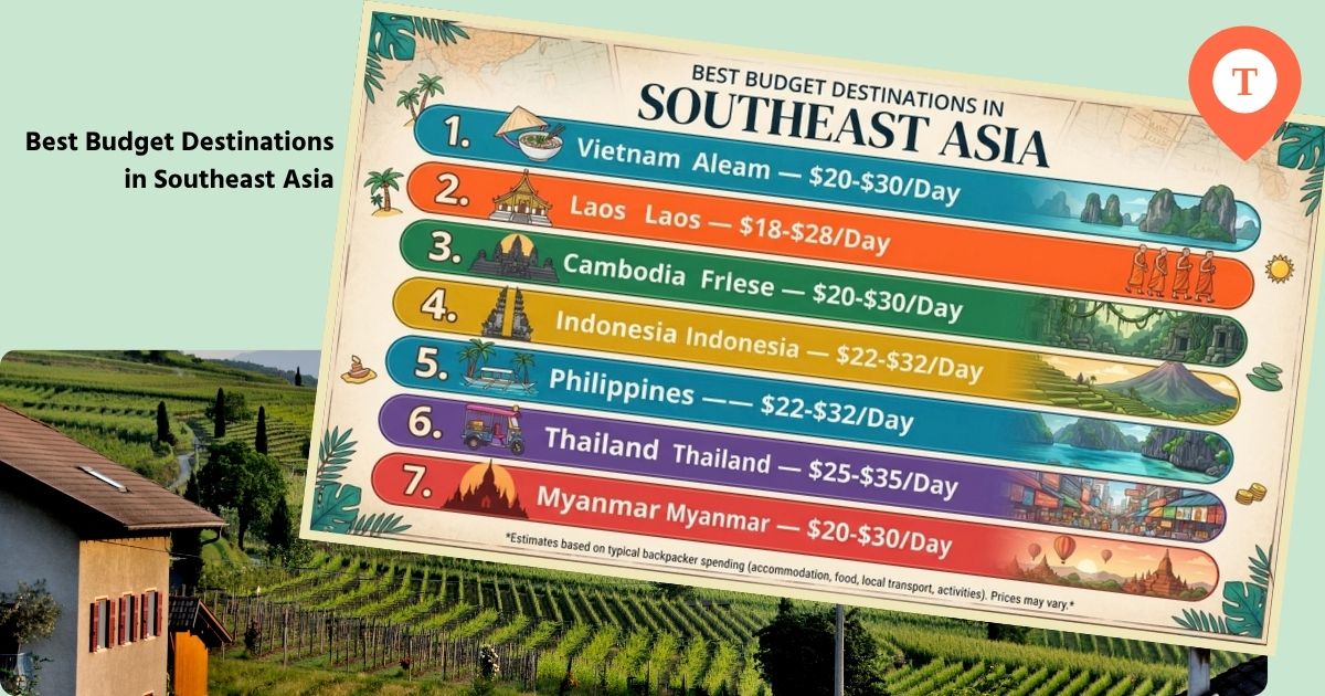 Travelabc_net's tweet photo. Planning a #budgettrip to #SoutheastAsia? 🌏✈️

Vietnam, Laos, Cambodia, Thailand, Indonesia &amp; the Philippines can all offer budget-friendly options—but your total cost depends on more than accommodation and food.

👉 Read the full guide on #TravelABC. https://t.co/cvDHrUMGLS https://t.co/9xrdD1mXxN