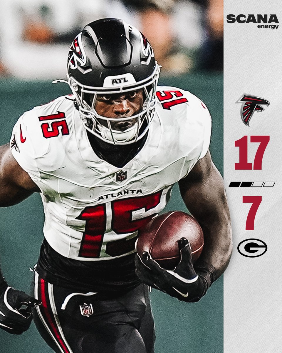 AtlantaFalcons's tweet photo. Up at the half! https://t.co/ofK4Cv61Er