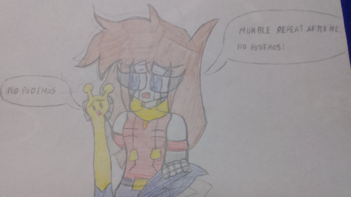 Bondrawing73's tweet photo. 3-4 days without doing a paper image eh,my bad I was so addicted to pixels anyway 
Susprise image for BlueNight,Hope you dont mind I used both characters without a advice (if you mind im so sorry but please tell me that)
Mumble and May by:@knigth_blue 
Fernanfloo ref jijija https://t.co/41C1LSuyCL