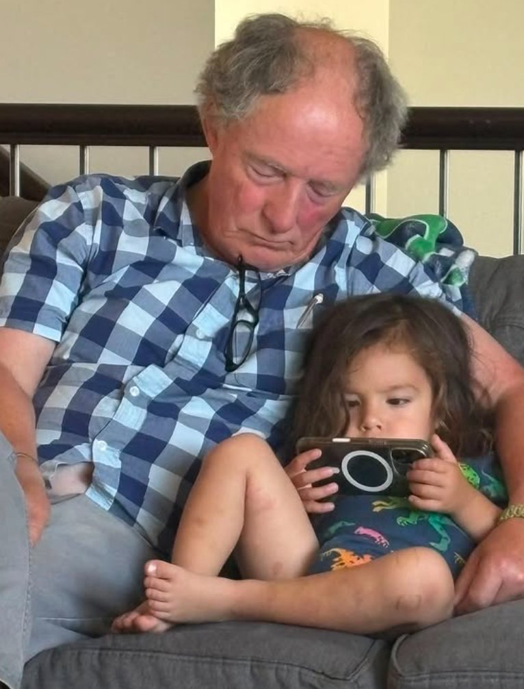 GrantCameron's tweet photo. Watching cartoons with my grandson. https://t.co/6dkaIsU9A3