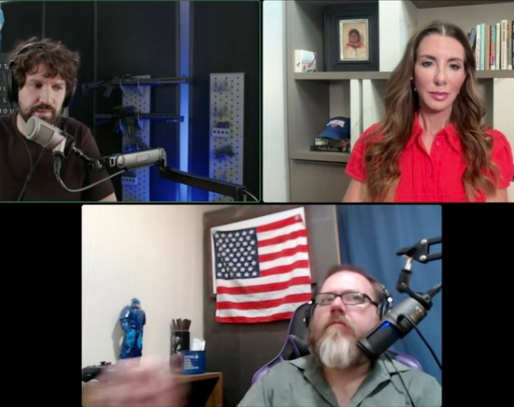 actingliketommy's tweet photo. if you didn't know who these people were and you just looked at this photo, you'd totally think this was a maga podcast, wouldn't you?

what an epic disaster the destiny centrists are. jeezus. https://t.co/cqlSRnv8Nd