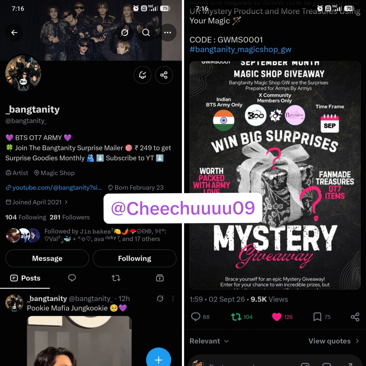 Cheechuuuu09's tweet photo. @bangtanity_ @ByBoraCharms Thankyou sm☺️❤️‍🩹 https://t.co/Z37grfmwYY