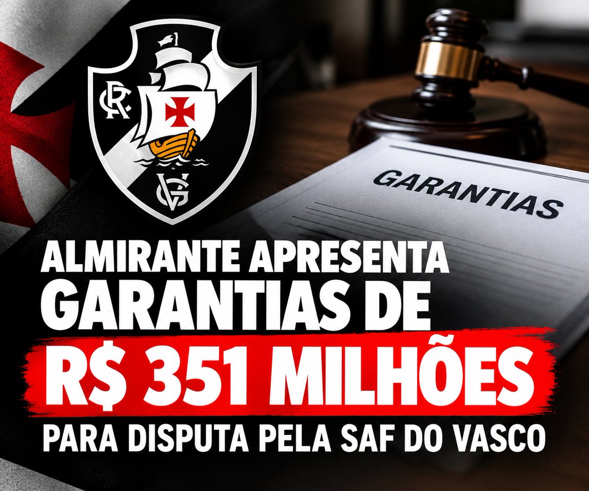 AVascainos's tweet photo. ALMIRANTE APRESENTA GARANTIAS DE R$ 351 MILHÕES PARA DISPUTA PELA SAF DO VASCO

A disputa pela nova SAF do Vasco entrou em uma etapa decisiva.

A Almirante Participações e Empreendimentos S.A., primeira proponente no processo competitivo para a aquisição da UPI Equity da Vasco SAF, apresentou nesta quinta-feira (24) à 4ª Vara Empresarial do Rio de Janeiro as garantias exigidas pelo edital.

A empresa apresentou uma fiança bancária no valor de R$ 324 milhões e também comprovou um depósito judicial de R$ 27 milhões, referente ao chamado Biênio.

Ao todo, são R$ 351 milhões em garantias apresentadas pela Almirante para cumprir as salvaguardas previstas no edital do processo competitivo.

A documentação foi protocolada às vésperas da Audiência de Abertura das Propostas Fechadas, marcada para esta sexta-feira (25).

No documento enviado à Justiça, a Almirante também ressalva o direito de igualar eventuais propostas concorrentes, mecanismo conhecido como “right to match”.

A apresentação das garantias representa mais um passo formal no processo que poderá definir o futuro da SAF do Vasco.

Agora, a expectativa está voltada para a abertura das propostas e para os próximos movimentos do processo competitivo.