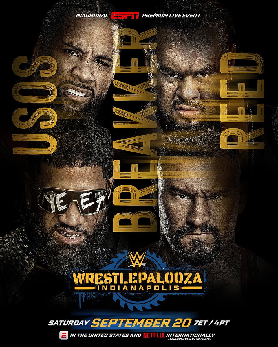 ashleysta2lcco's tweet photo. The Usos are teaming up again to take on  and  of The Vision during  🔥

GRAB YOUR TICKETS AT THE LINK IN OUR BIO! https://t.co/fUIdN32ChK