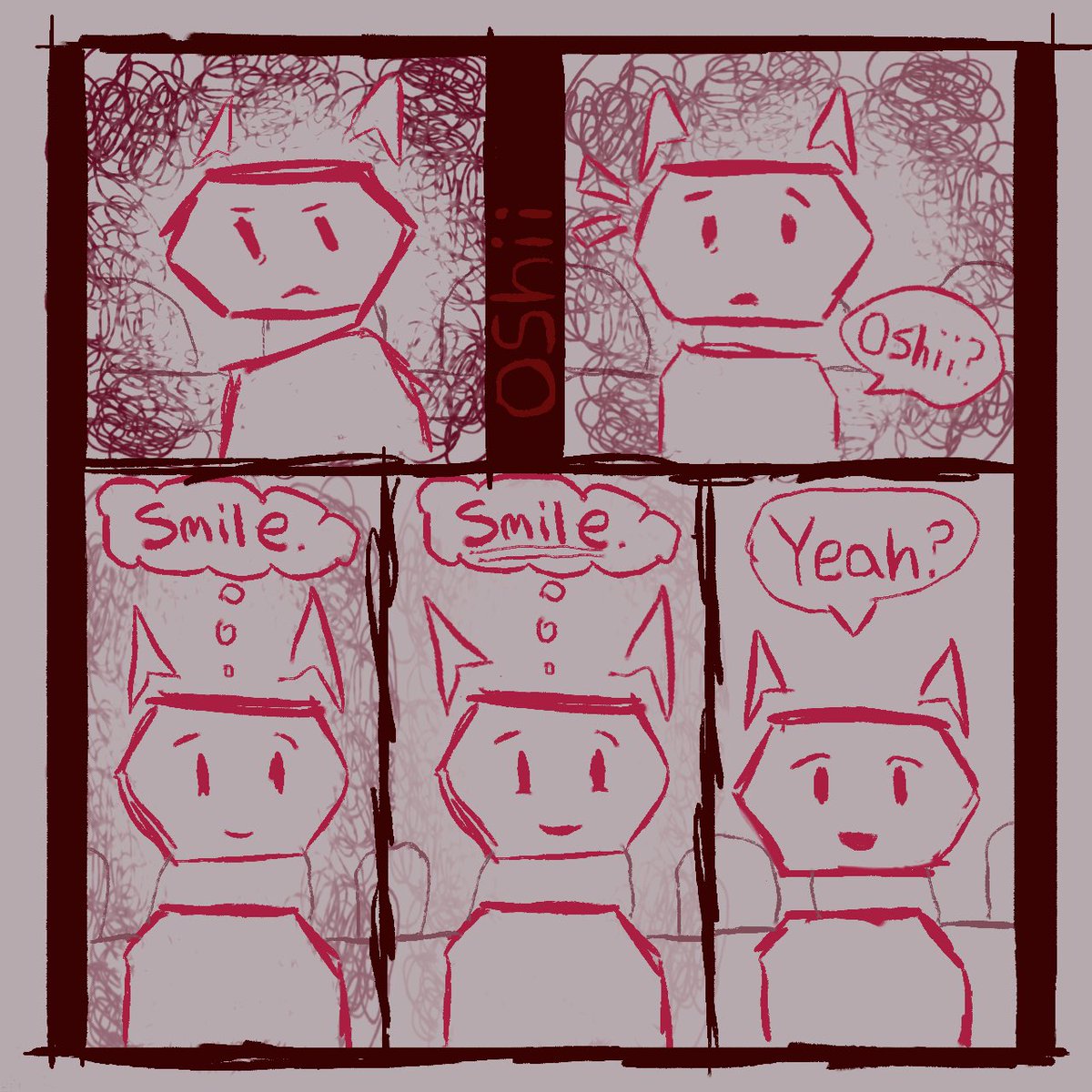 airayson's tweet photo. I have to realize my face when I’m thinking or just dazing. I fix it constantly to show that I’m listening or when I see someone. 
   It’s kinda annoying and tiring but I don’t wanna be thought of as rude..
#vent #ventart https://t.co/nAg3WHi5rb