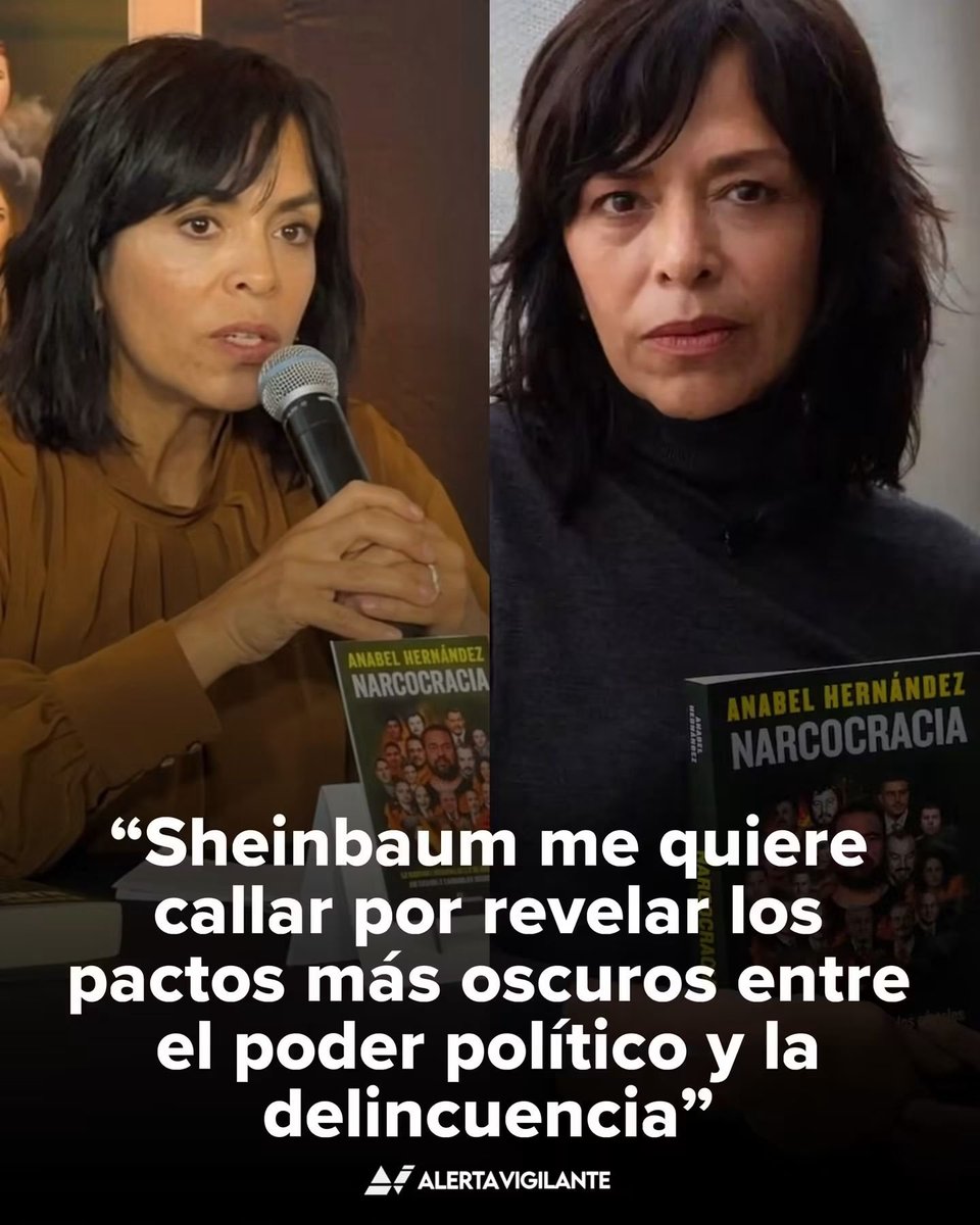 jose_anton's tweet photo. La periodista de investigación Anabel Hernández denunció públicamente ser víctima de una campaña de intimidación y amenazas por parte de la presidenta claudia sheinbaum y diversos funcionarios del gobierno federal. https://t.co/Jt2TEeyu5X