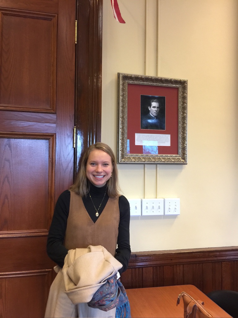 clara_jace's tweet photo. I taught Principles of Macroeconomics in his favorite classroom during grad school. That's when I really fell in love with teaching.

Blessed Fulton Sheen, pray for us! https://t.co/jVJeGMWOfT