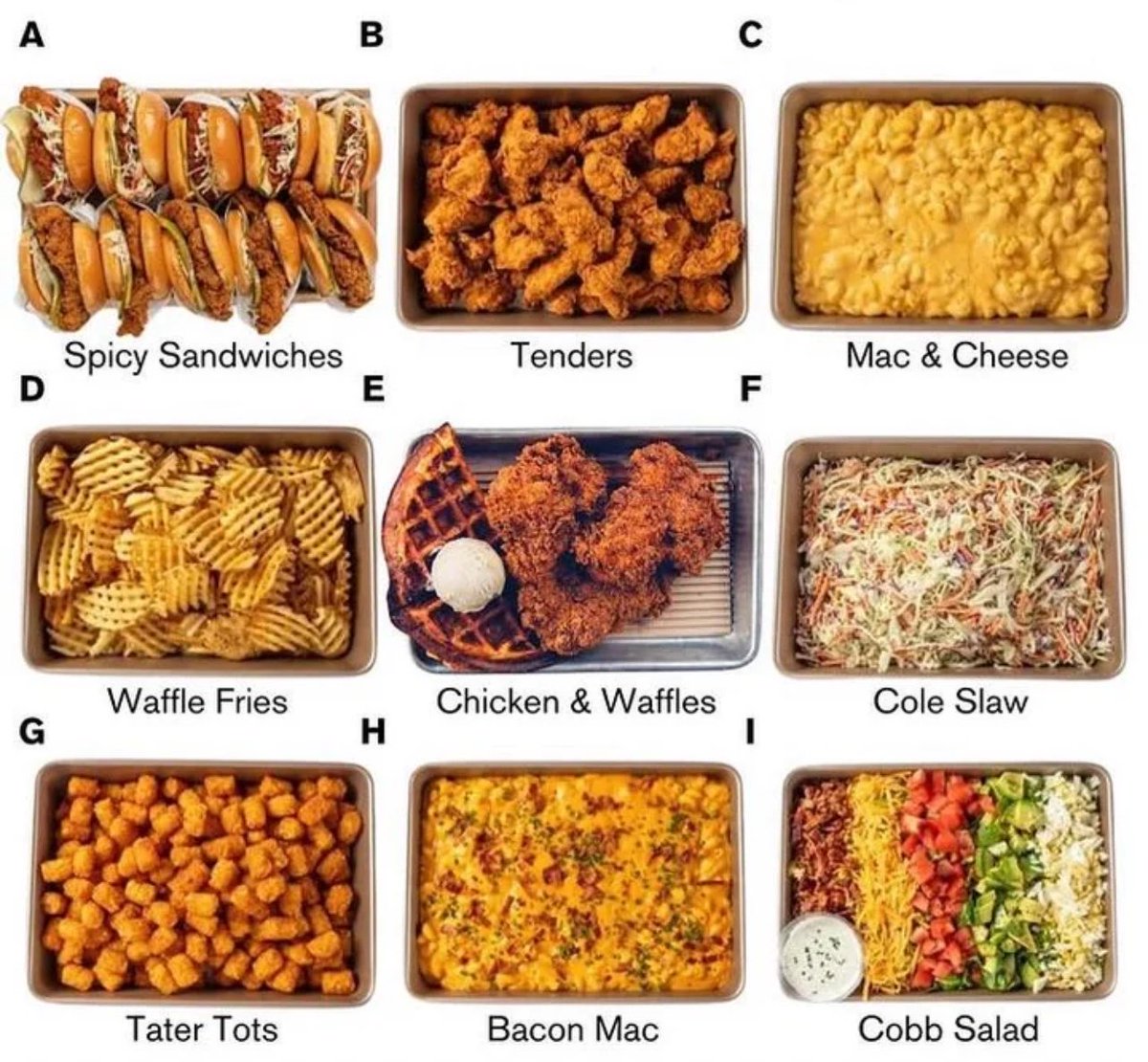 billyinohio's tweet photo. pick 3 trays, which are you having? 🍗🥗🥓 https://t.co/MK7jBdqC8q