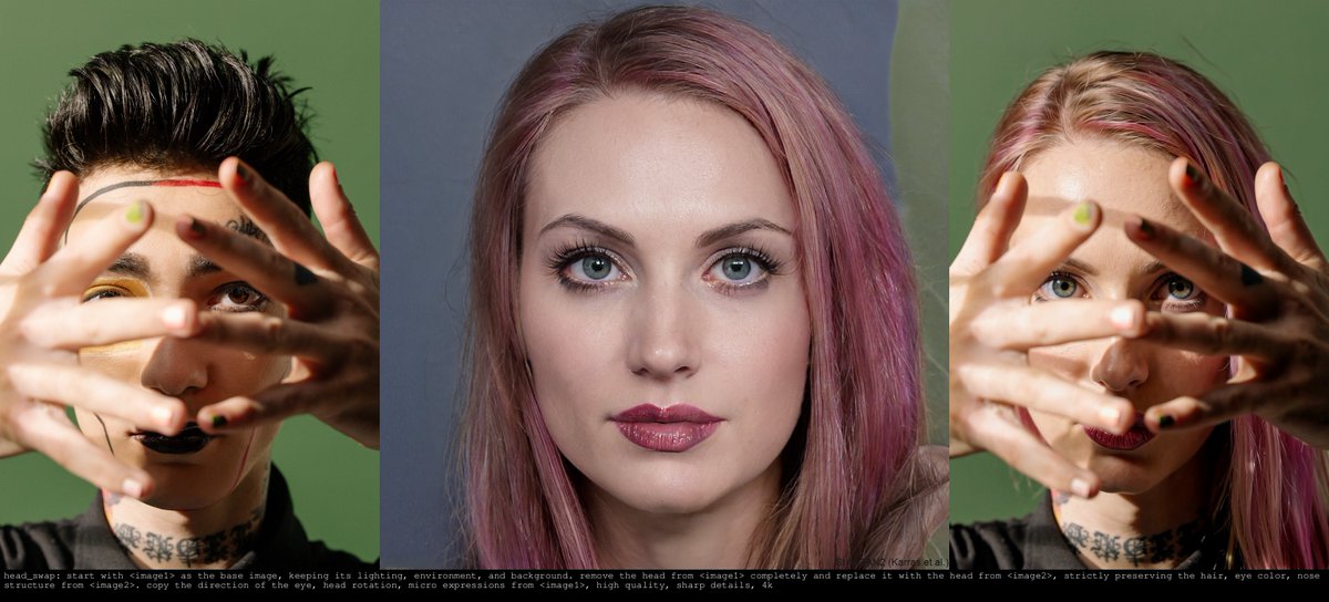 Alissonerdx's tweet photo. Just released another model from the BFS - Best Face Swap collection, this time for Qwen Image 2.1.

There are still some issues inherited from the base model, such as unwanted color shifts and blur during edits, but the LoRA seems to work quite well in many cases.

I also released a Head Swap model for Minimax H3, which works really well. This model was trained using the Guided Latents technique I’ve mentioned in some of my previous posts here.

Hope you find it useful!

Qwen Image 2.1:
https://t.co/hu38R3mVN2
Qwen Image 2.1 Workflow:
https://t.co/vcnbueNcNV

Minimax H3:
https://t.co/7KikdiwUoM
Minimax H3 Workflow:
https://t.co/h6WyCekfs6

https://t.co/EdicoRTNS3 was used for training
