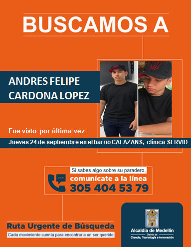 arcilaDDHH's tweet photo. Ayúdanos a encontrarlo!!! https://t.co/u4jCNb1tDE