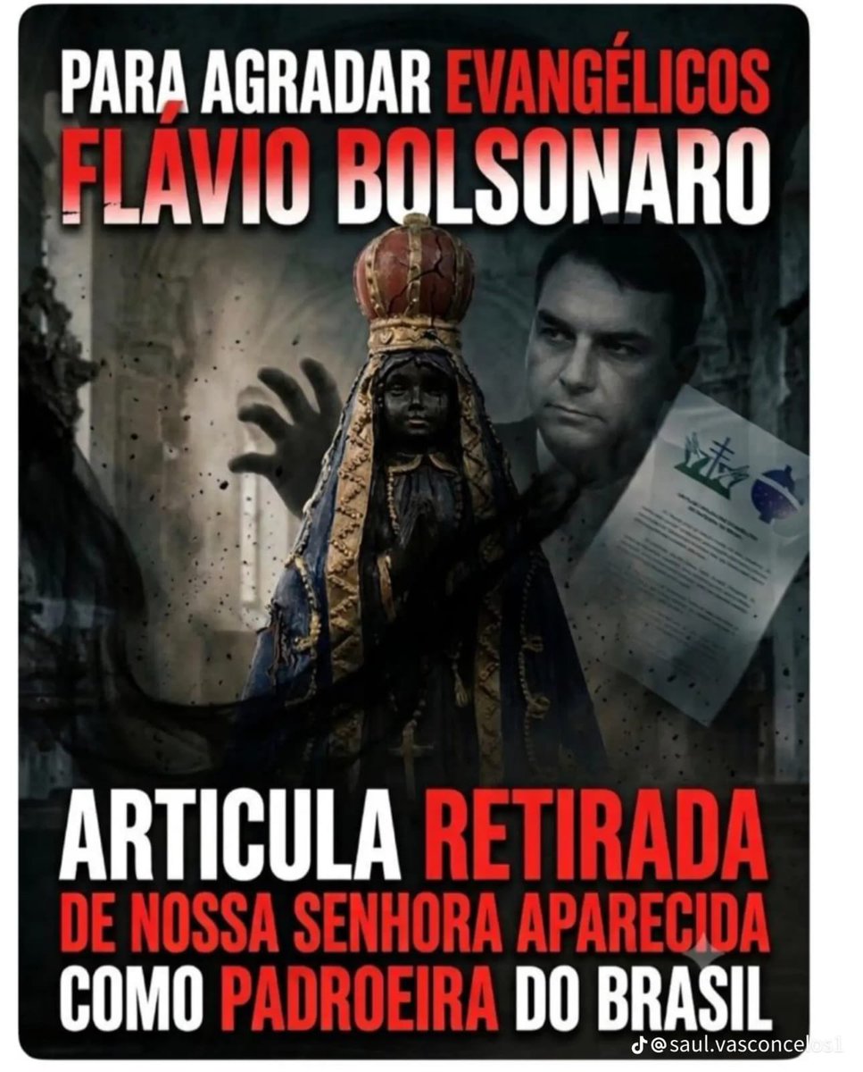 joaodomenech's tweet photo. Flavio candidato do ódio religioso. 

PROTEJAM A MÃE DO BRASIL
DEFENDAM APARECIDA
NINGUÉM TOCA NA PADROEIRA https://t.co/zgbZK4Fp7Z