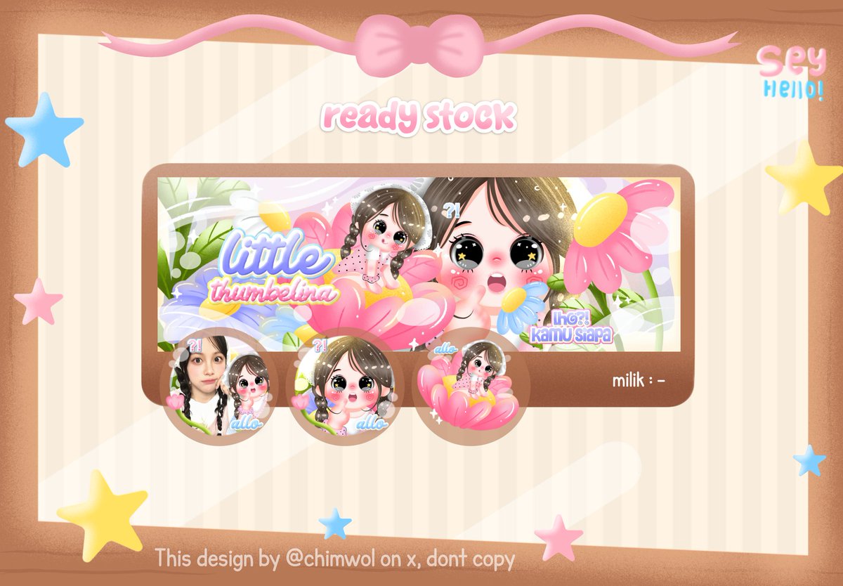 chimwol's tweet photo. 𖥦  help rt, thank you so muchie 📢💟⭐️

hallo! . . sey membawa rs layout chibi carmen dari katalog ‘thumbelina’ yang bisa dijemput sekarang 🪄👩🏻‍🍳🍓price IDR.35.000 . . 💬 free retext

tags :: #bealanja https://t.co/NI0SDbrIVI