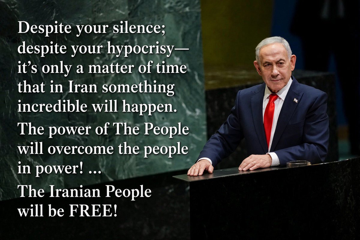 TheDemSlayer's tweet photo. 🇺🇸🇮🇱🇮🇷 UNITED &amp; UNSTOPPABLE 🇮🇷🇮🇱🇺🇸

Thank you, @netanyahu, for being such a great leader of courage, conviction, moral clarity, and truth! https://t.co/1wosClivmI