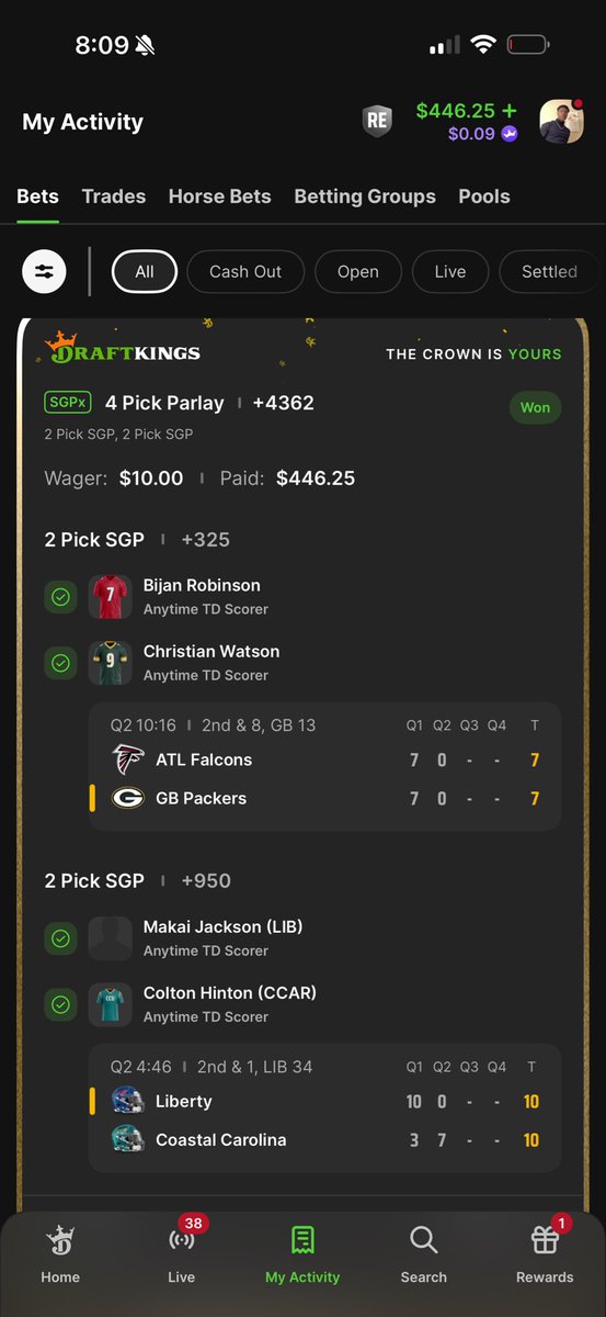 rayusgaard's tweet photo. Start tailing me yall im the goat this season! #TNF #draftkings #tnf #betting #goat #anytimetd #td #tdscorer #NFL #nfl #CFB #cfb #kanye #ye #x #twitter https://t.co/oicfwHvNe0