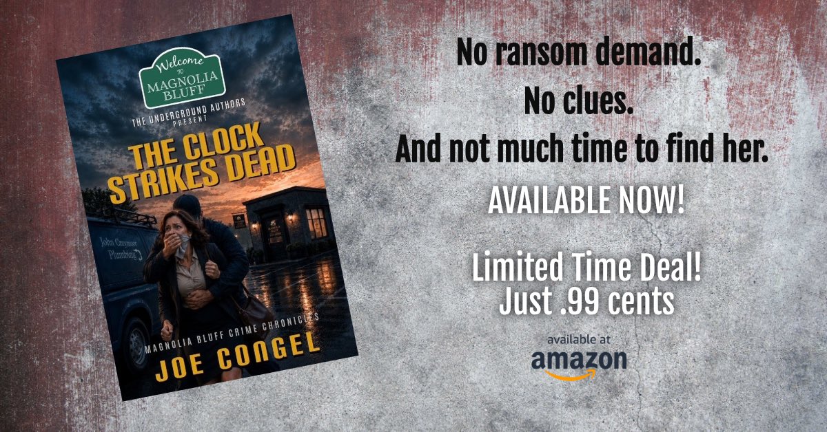 JoeCongelAuthor's tweet photo. 🔥AVAILABLE TODAY!🔥
You can still get your copy for the low, limited time price of 99¢
Act now before the price goes up!
Click or tap here: https://t.co/DDjQk7bQmr
#NewReleaseTuesday #newrelease #thriller #mystery #mysterythriller
https://t.co/1JgAjaUtSf https://t.co/AUrVRPL4XL