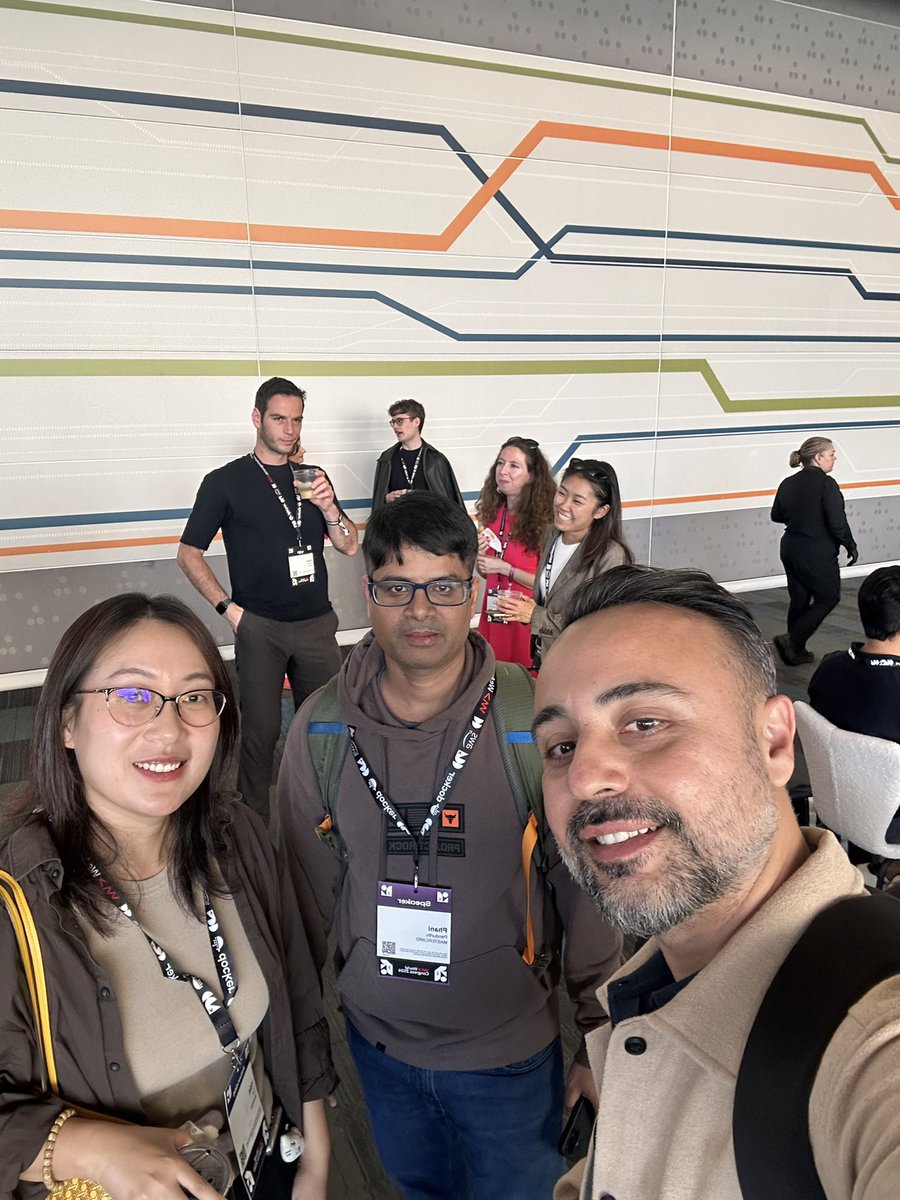 alperebicoglu's tweet photo. Great talk Yifei Liu from Vectra AI and Phani Penduthi from Mastercard at #WeAreDevs. We had a great conversation around AI security, making sense of security logs and how AI is being applied inside large enterprises. Always good when conference conversations go beyond. https://t.co/wptFVlf8gE