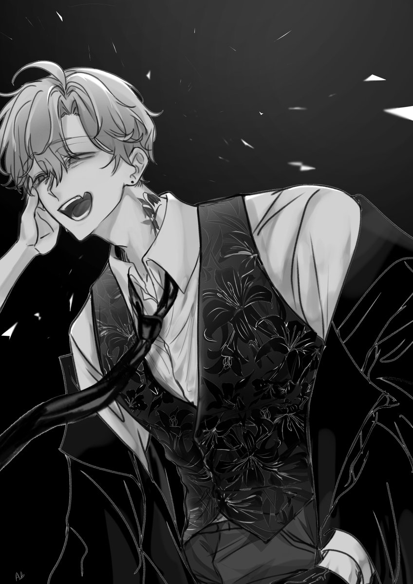 MayoYo862983's tweet photo. 部誌のがメロい。モチーフ黒百合だから逆にBLにしようか迷ったよね……
 #イラスト https://t.co/6iwJPkPGmd