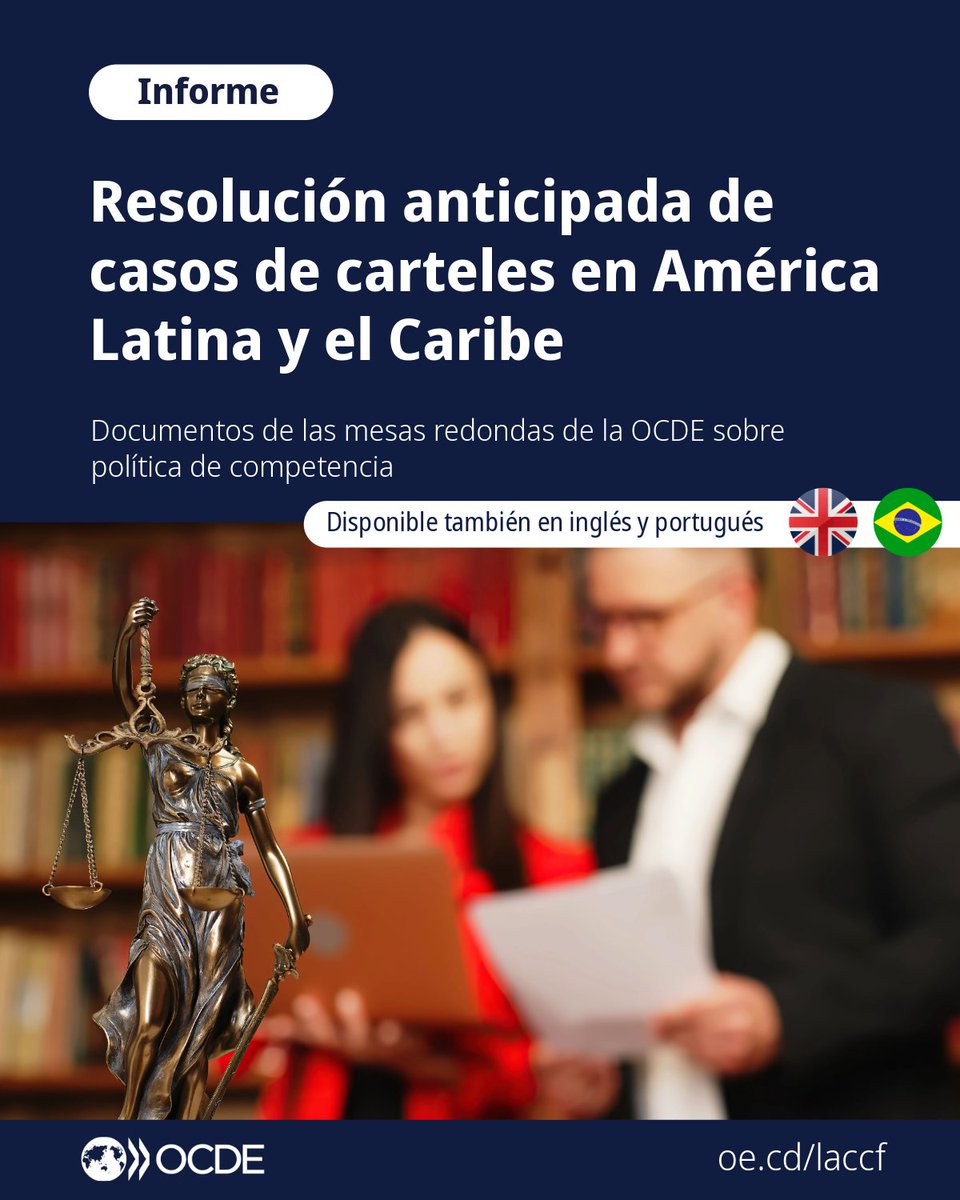 ocdeenespanol's tweet photo. Las investigaciones sobre carteles pueden ser largas y necesitar muchos recursos. ¿Qué papel pueden desempeñar las herramientas de resolución anticipada en una estrategia orientada a la lucha contra los cárteles? 

Consulta el informe ➡️ https://t.co/TY5VGGiZV2 | #OECDComp #LAC https://t.co/44htDzCTTs