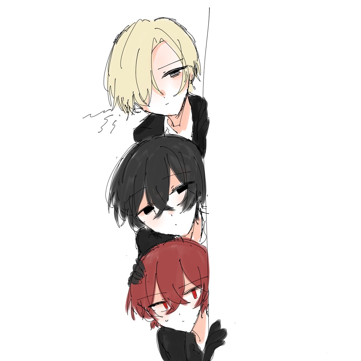Mob_og_ze09's tweet photo. 律と話してる時団子3兄弟みたいに三人来るときあってかわいい
#四飼FA https://t.co/c0GPocbEiD