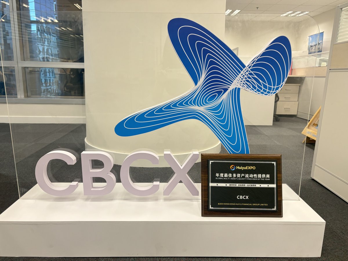 CBCXMarkets's tweet photo. CBCX at HUIYU FINANCE EXPO HONGKONG 2026!

🏆𝐂𝐁𝐂𝐗 | 𝐆𝐋𝐎𝐁𝐀𝐋 𝐌𝐔𝐋𝐓𝐈-𝐀𝐒𝐒𝐄𝐓 𝐋𝐈𝐐𝐔𝐈𝐃𝐈𝐓𝐘 𝐏𝐑𝐎𝐕𝐈𝐃𝐄𝐑 𝐎𝐅 𝐓𝐇𝐄 𝐘𝐄𝐀𝐑

#CBCXMarkets #CBCX #HuiyuFinanceExpo #RedefiningLiquidity #15thAnniversary #LiquidityProvider #Fintech #InstitutionalSolutions https://t.co/JuJvJWbRtw