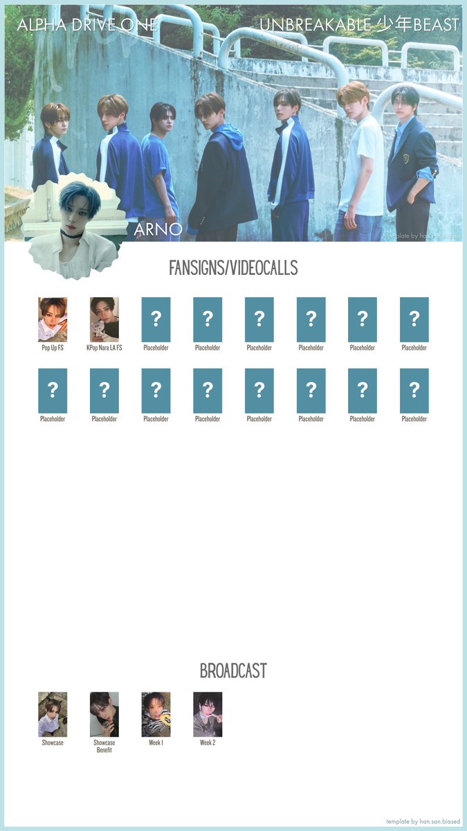 hansanbiased's tweet photo. alpha drive one ald1 photocard templates - fansign/videocall + broadcast
UNBREAKABLE : 少年BEAST
sep 24  update

these are a work in progress.  ・❥・

https://t.co/Vy0yEaaczo

leo junseo arno sangwon xinlong anxin sanghyeon wishlist template 알디원 https://t.co/bf8IRJ3VUC