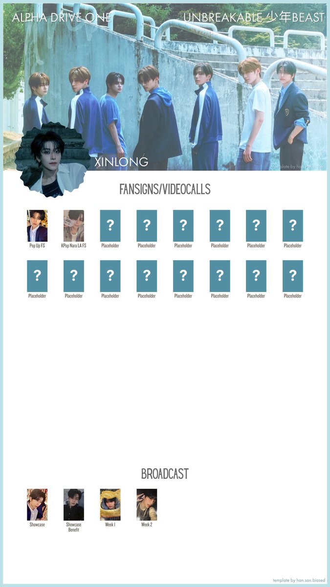 hansanbiased's tweet photo. alpha drive one ald1 photocard templates - fansign/videocall + broadcast
UNBREAKABLE : 少年BEAST
sep 24  update

these are a work in progress.  ・❥・

https://t.co/Vy0yEaaczo

leo junseo arno sangwon xinlong anxin sanghyeon wishlist template 알디원 https://t.co/FGYV7gtwcT