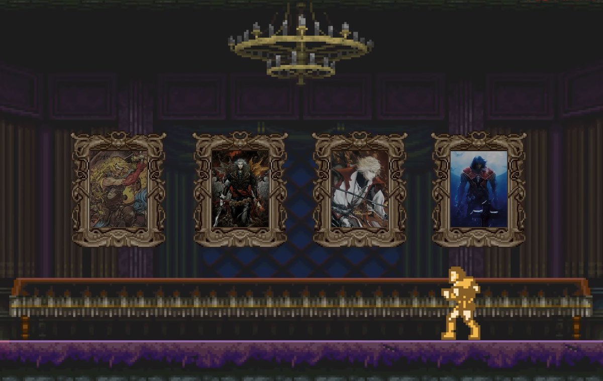 StockeTepes's tweet photo. Such a beautiful video. Got me emotional seeing my favorite game series so lovingly represented 🥹 But two things to note:

They completely skip over Grimoire of Souls. Officially, it’s really fucking over for it 💔 Secondly… this hallway is totally teasing the 3D collection 🦇 https://t.co/m5v3ylC3gg