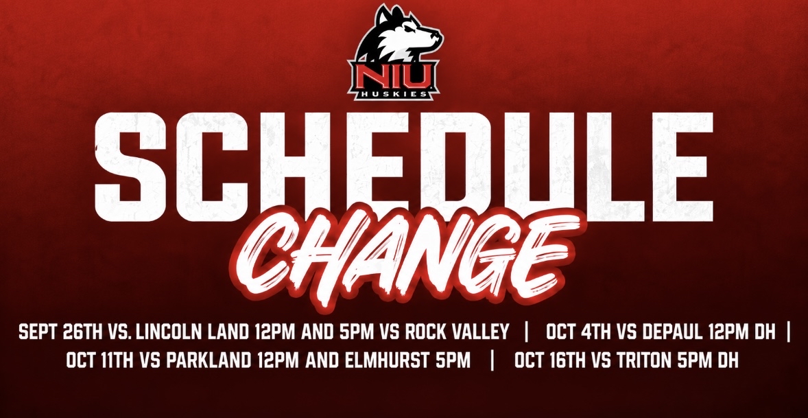NIUSoftball's tweet photo. 🚨 Fall Schedule Update🚨

🥎 Sept 26th VS Lincoln Land 12PM &amp; 5PM VS Rock Valley
🥎 Oct 4th VS DePaul 12PM DH
🥎 Oct 11th VS Parkland 12PM &amp; 5PM VS Elmhurst
🥎 Oct 16th VS Triton 5PM DH https://t.co/3FIXIRxxRE