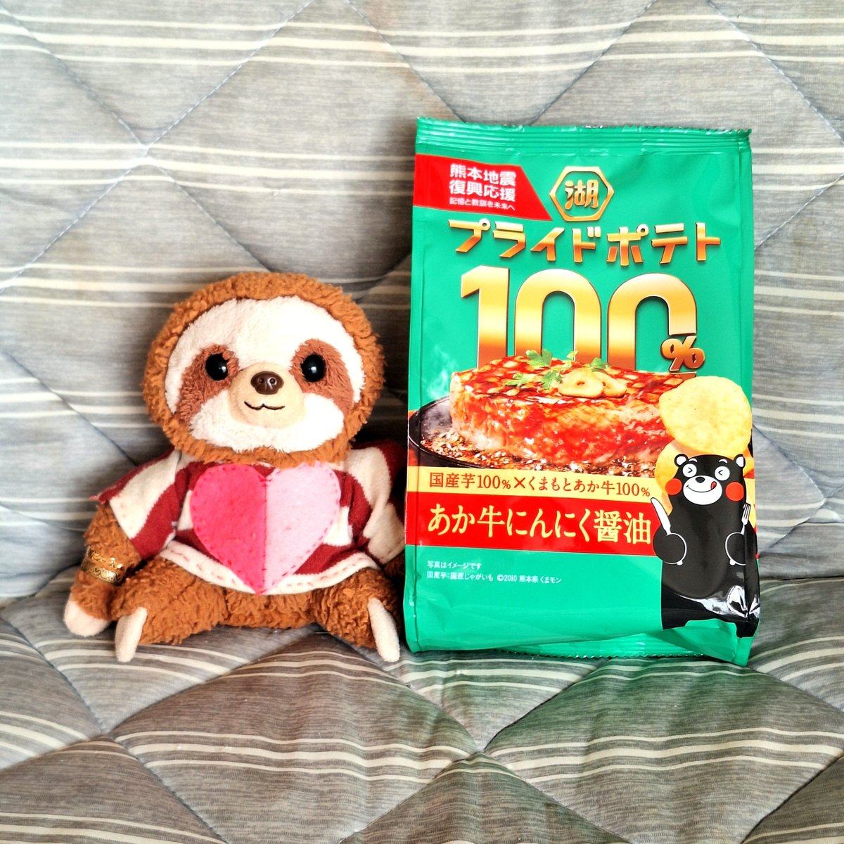 nuichanz_2's tweet photo. 『こちらのコイケヤのポテチを買うと、熊本へ寄付されるみたいだよ🦥食べよっか🤤』[まあたん]

『早く食べよ😶♪』[ムウたん]

『お昼ご飯を食べたらね🦥💕』[茶々丸]

『『あぃ🫡🫡』』まあたん&amp;[ムウたん] https://t.co/jrUjy8PLvo