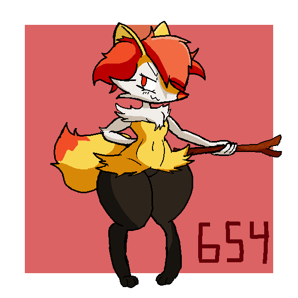 WalterRQThe3rd's tweet photo. Ive never actually drawn Braixen before... https://t.co/Hyp9rHzzeT