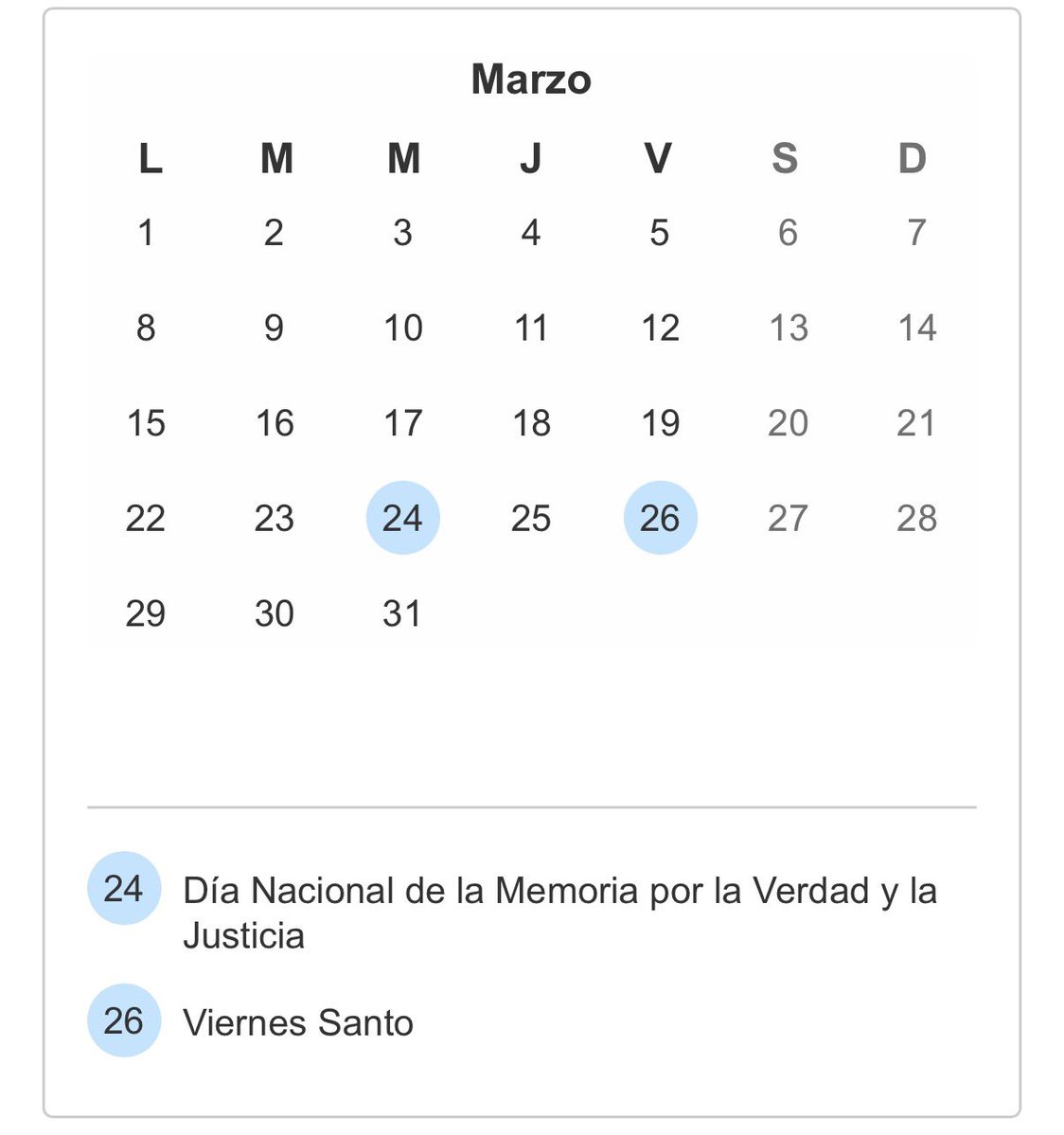 chicodlasmillas's tweet photo. Juguemos un poco

Cuáles van a ser los días no laborables (ex feriados puentes de 2027?

Está bastante difícil porque no hay muchos feriados que sean por ejemplo un martes o jueves y sea candidato el lunes o viernes a ser no laborable

Pero...

El 24/05 pica en punta a ser uno de los no laborables 

El 24/03 que es jueves santos podría llegar a ser pero está raro.

El tercero es el que más dudas me genera.

Uds que opinan?