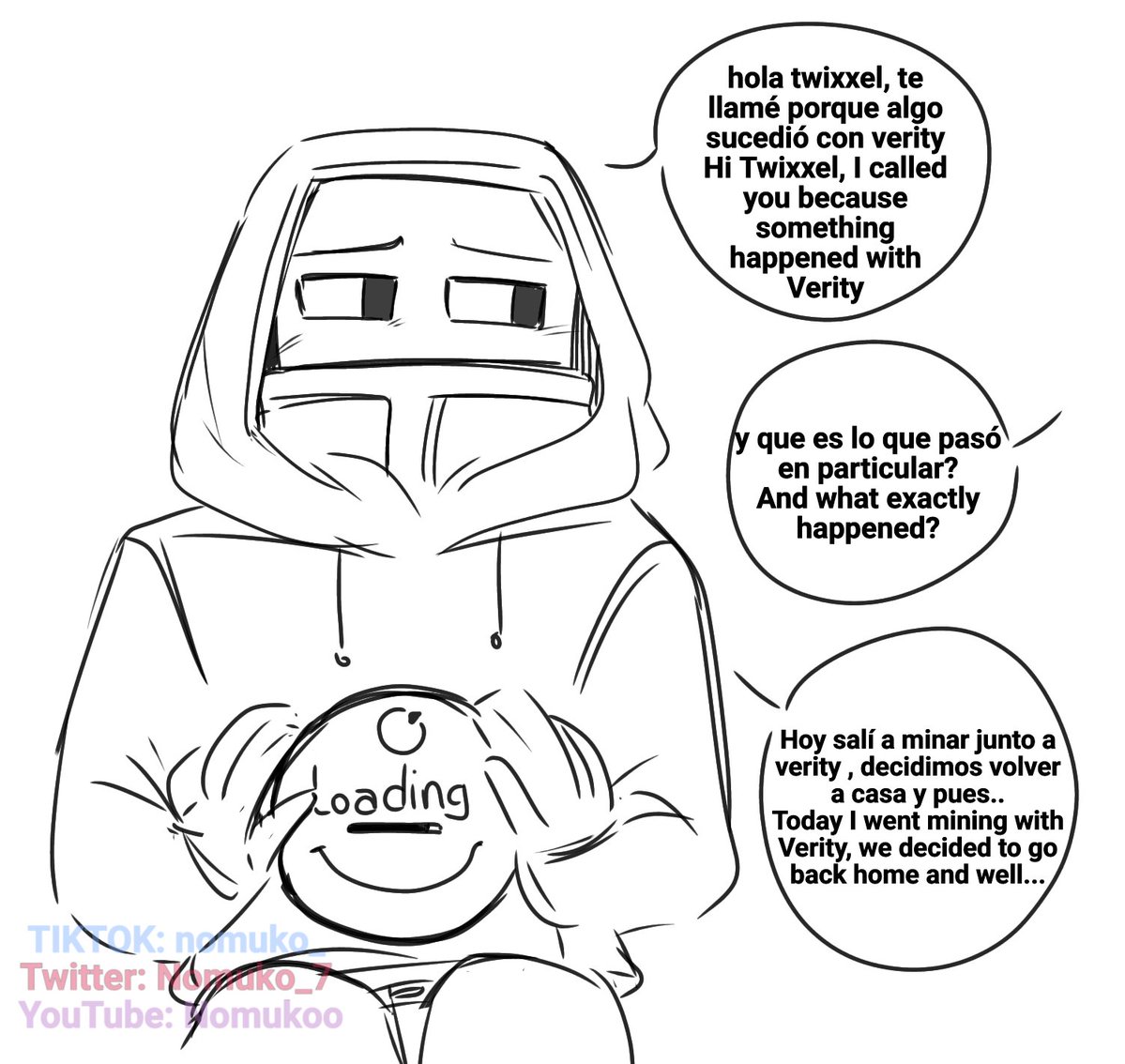 Nomuko_7's tweet photo. JAJAJAJA un comic que no tiene nada que ver con mi AU pero me parece interesante hacerlo , aqui la primera parte: #verity #mobxverity #verityxmob https://t.co/yoUP6PIKbJ